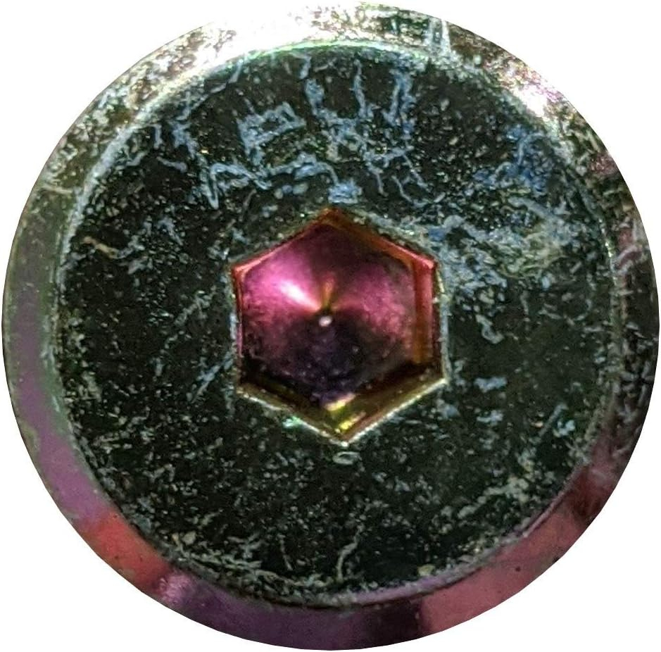 Yellow Zinc Plated Steel Joint Connector Bolts, 6mm x 50mm, Set of 10