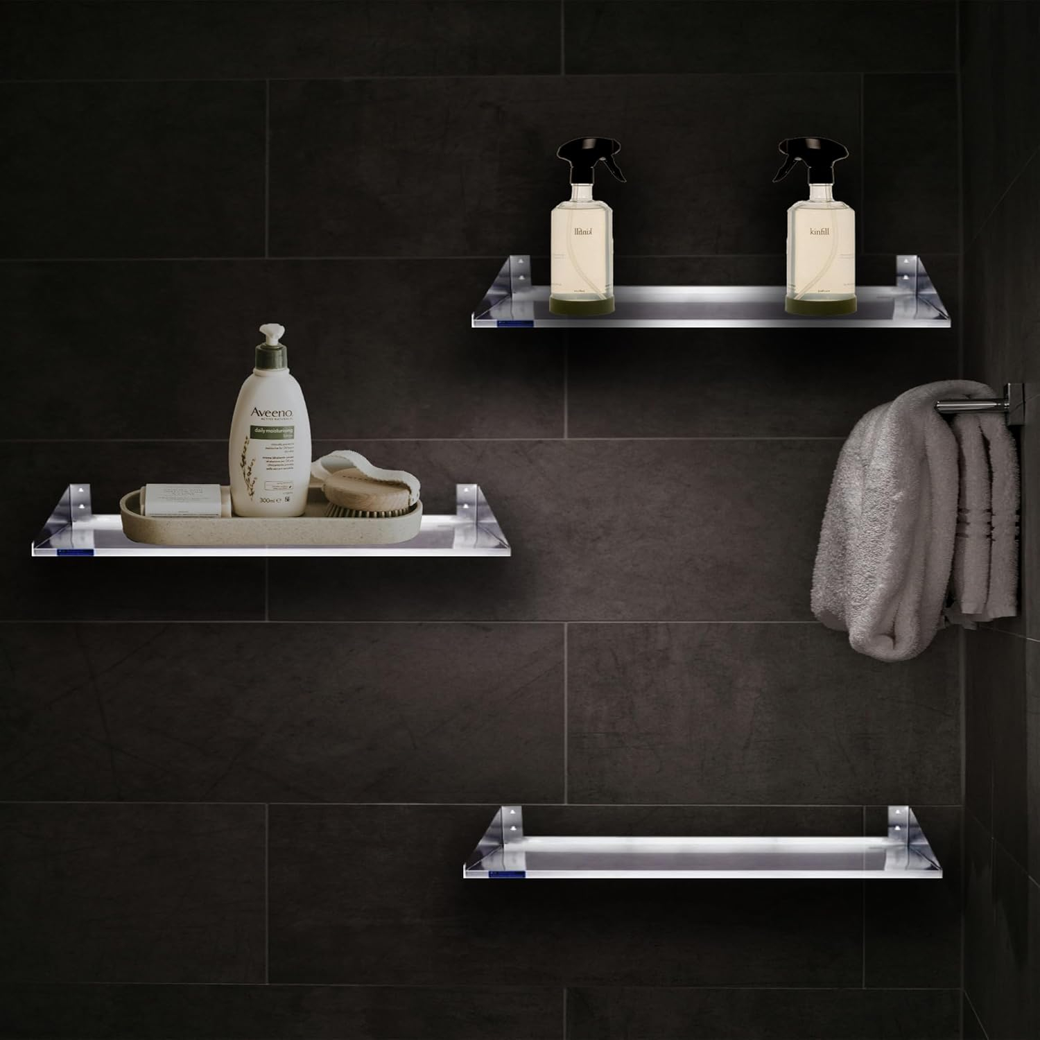 24" Stainless Steel Wall Shelf with Side Guards