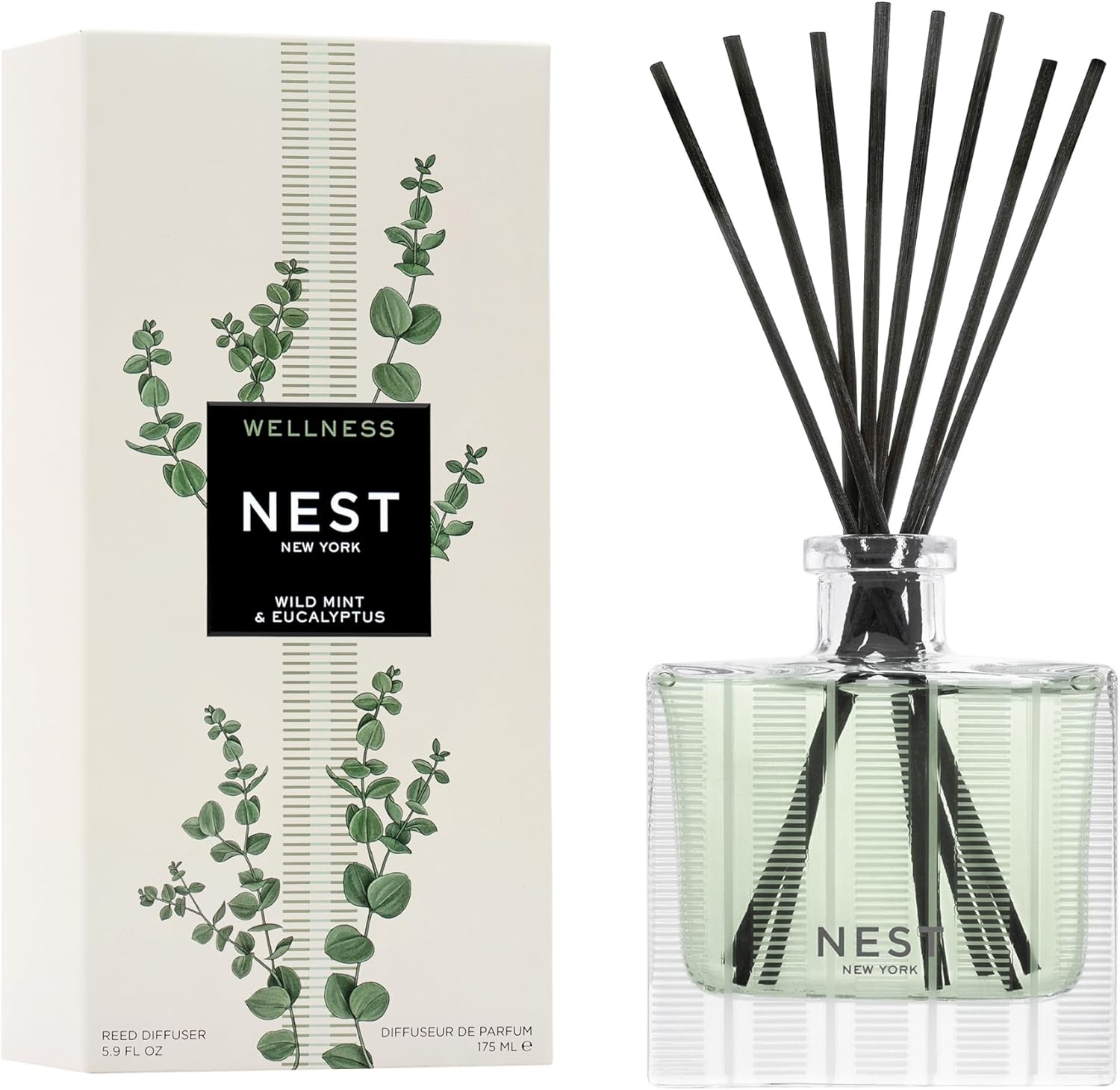NEST Fragrances Wild Mint & Eucalyptus Reed Diffuser