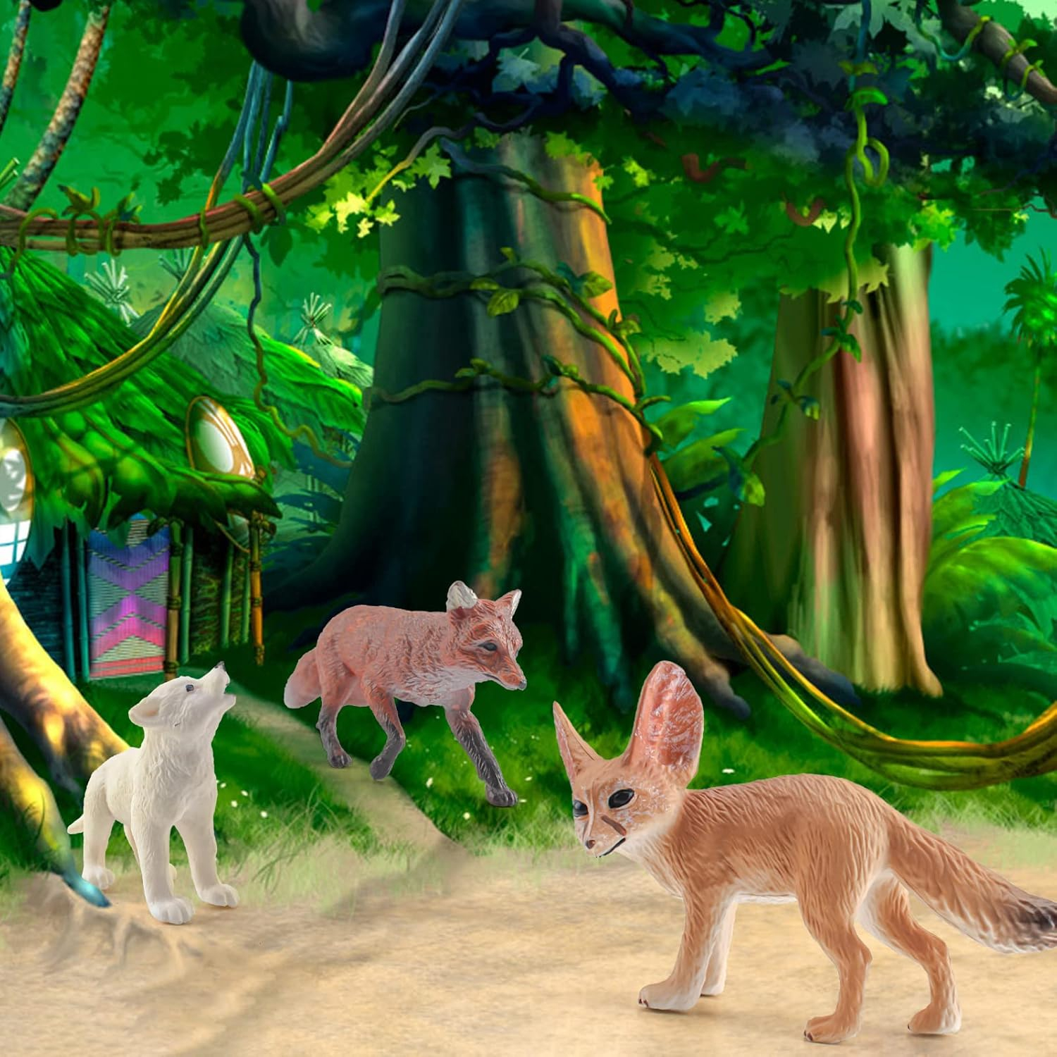 12-Piece Desert Animals Figurines Set - 6 Inch Realistic Toys for Kids, Toddlers, School Projects, Birthday Gifts, and Party Favors