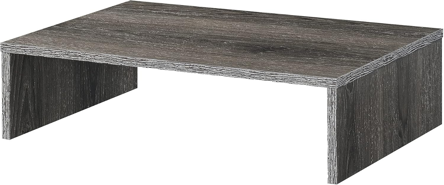 Convenience Concepts Designs2Go Small TV/Monitor Riser for TVs up to 26 inches, Weathered Gray