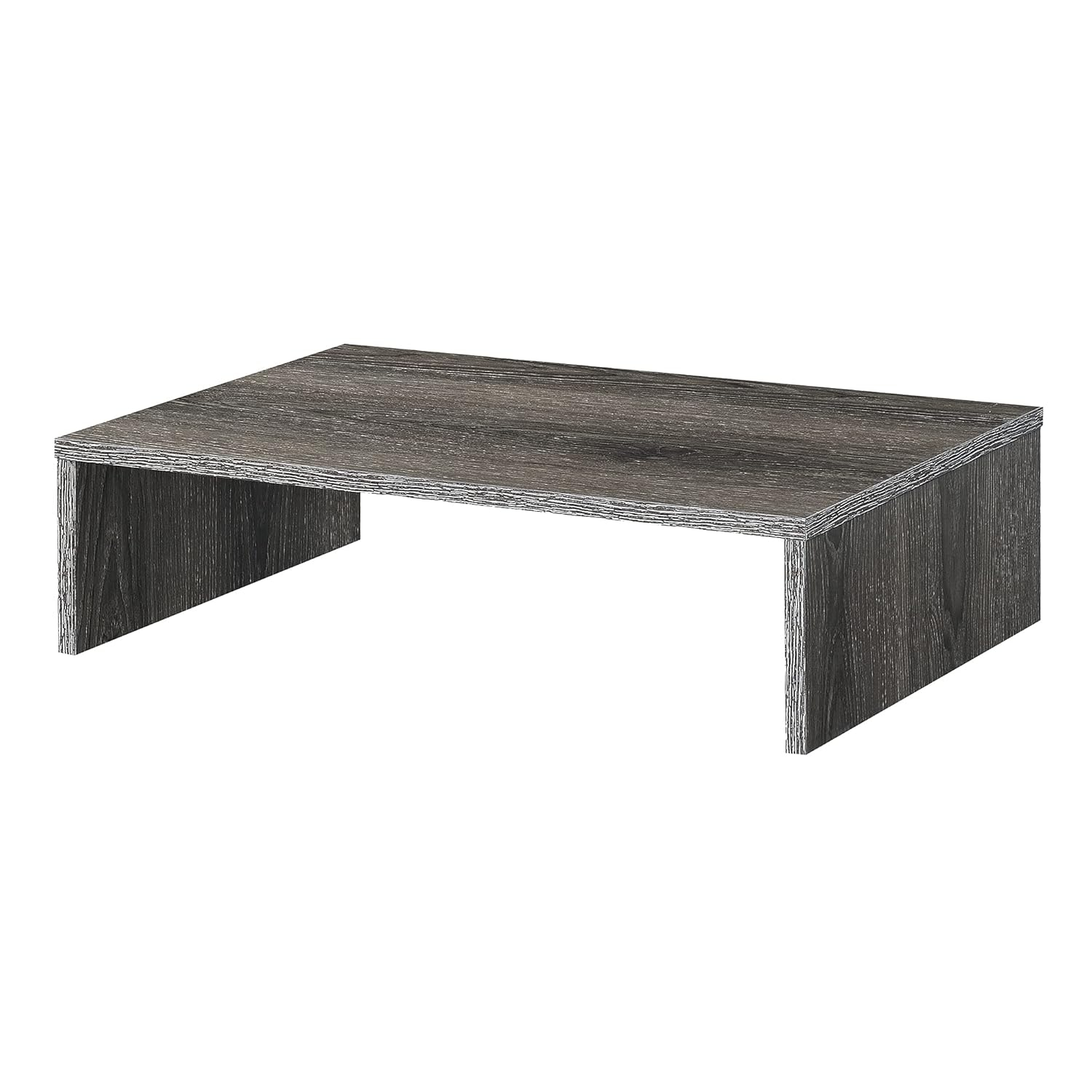 Convenience Concepts Designs2Go Small TV/Monitor Riser for TVs up to 26 inches, Weathered Gray