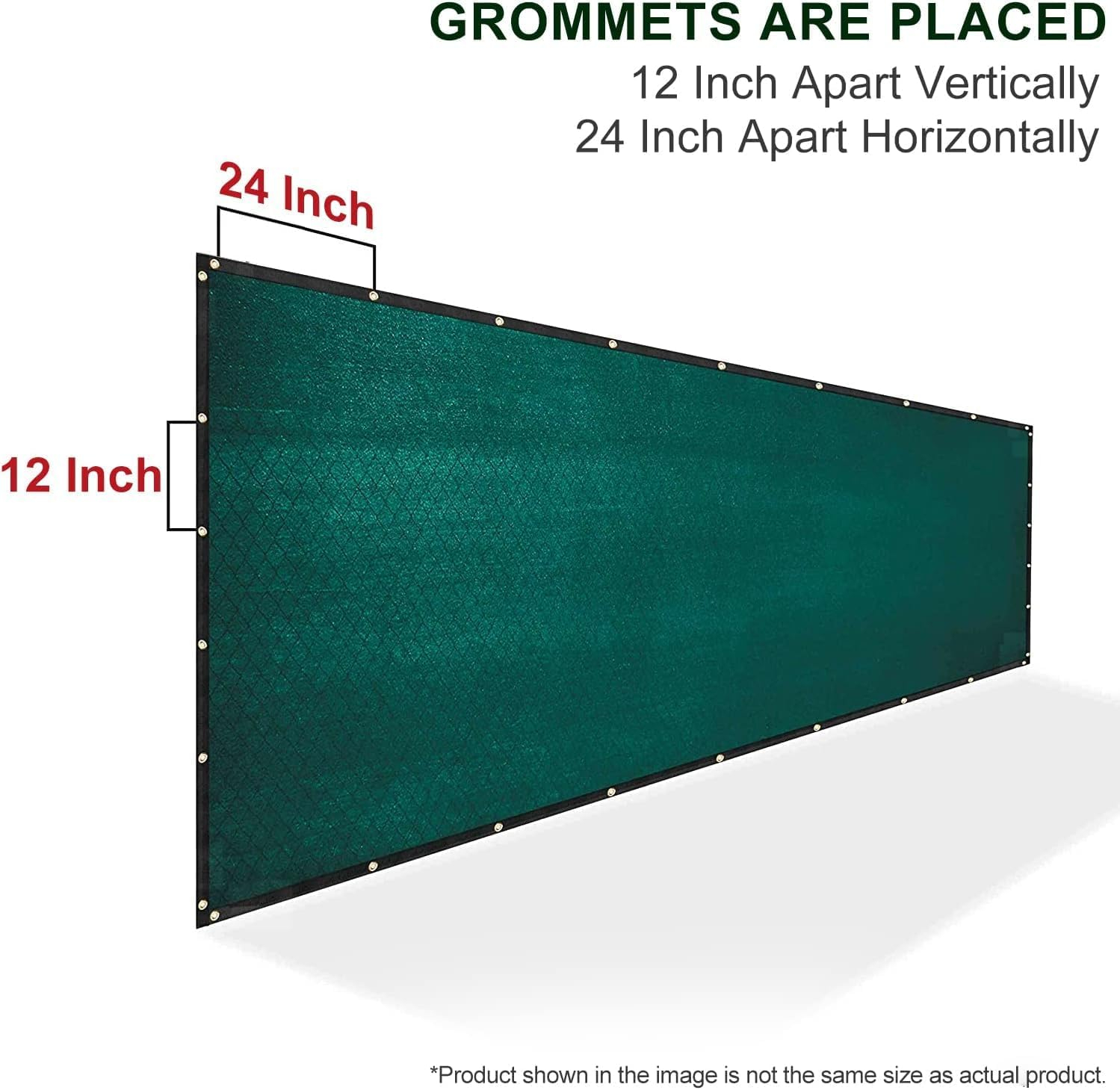 SEALTECH Ultra Heavy Duty 200 GSM Privacy Fence Screen – Non-Recycled Polyethylene Mesh Shade Net with Bindings & Rustproof Grommets - 90% + Blockage Includes Cable Zip Ties. (Green 6'X50')