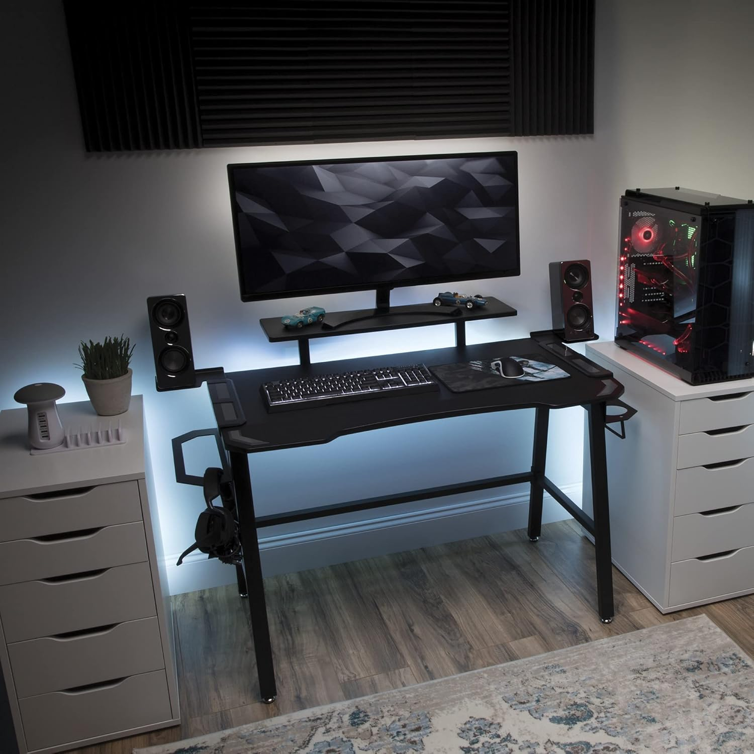 RESPAWN 1010 Gaming Computer Desk, in Gray (RSP-1010-GRY)