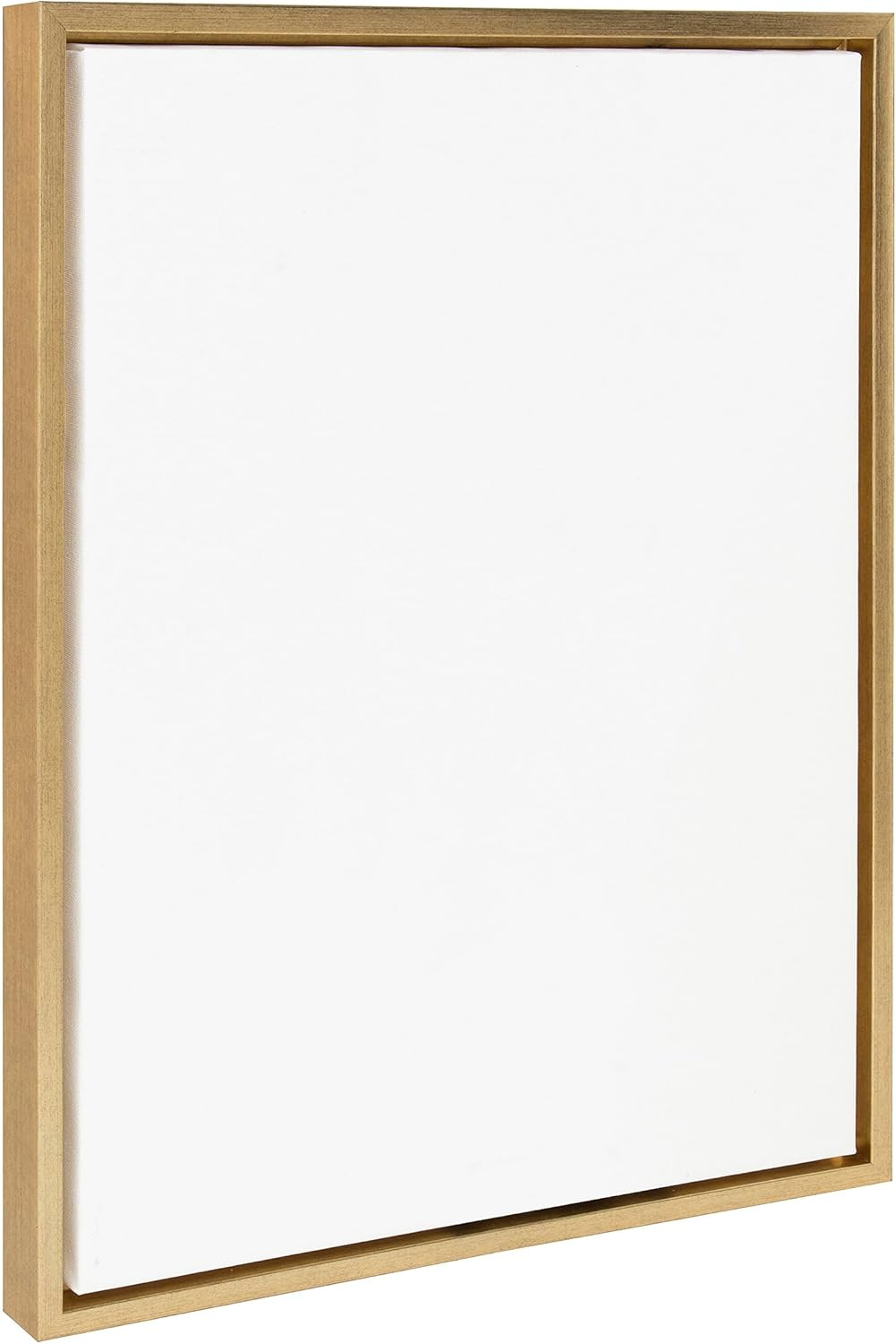 Kate and Laurel Sylvie Blank Framed Canvas Wall Art, 18x24 Bright Gold, Modern Empty Canvas for Paint-Your-Own Art, Premium Canvas Already Framed