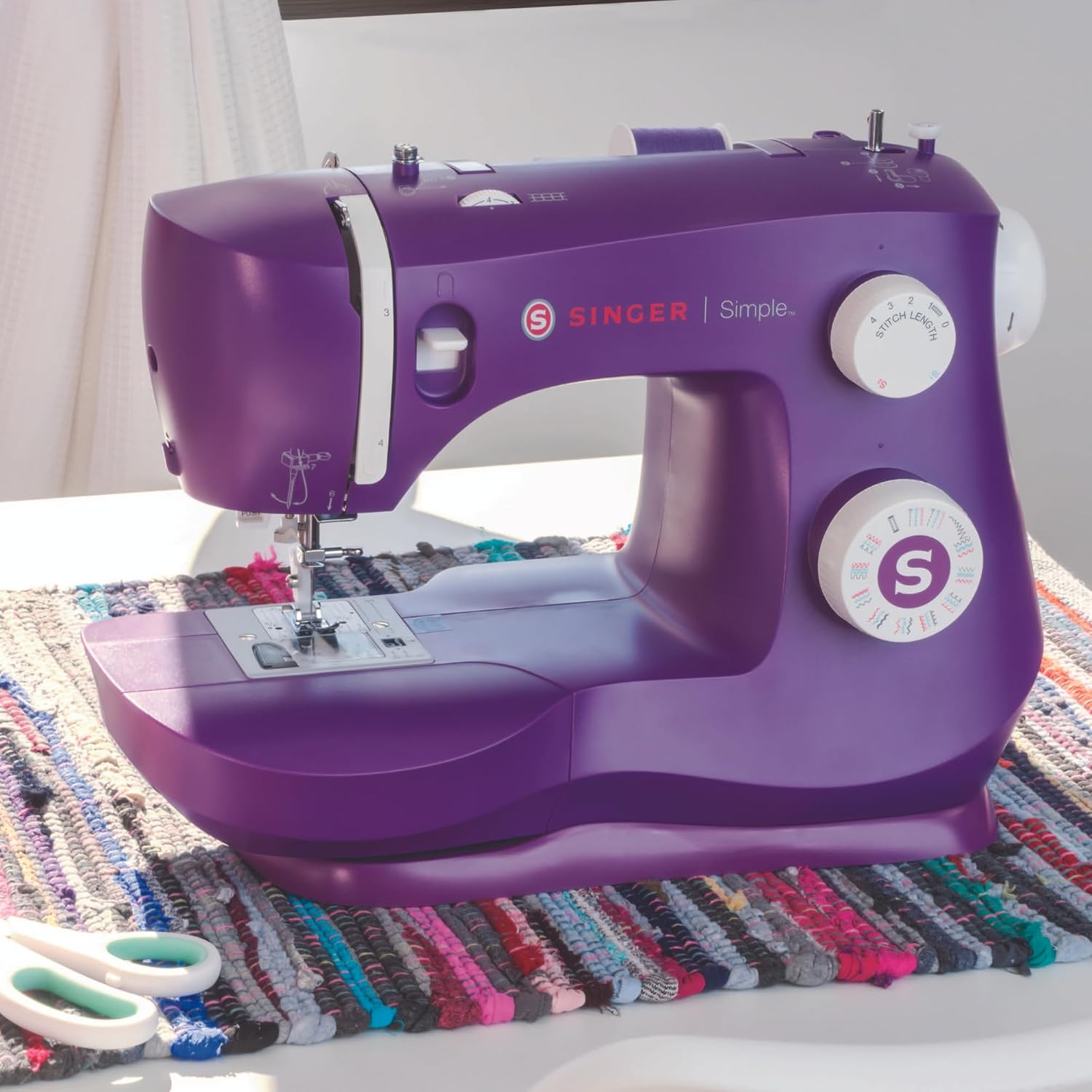 SINGER® Simple™ 3337 Mechanical Sewing Machine, Purple