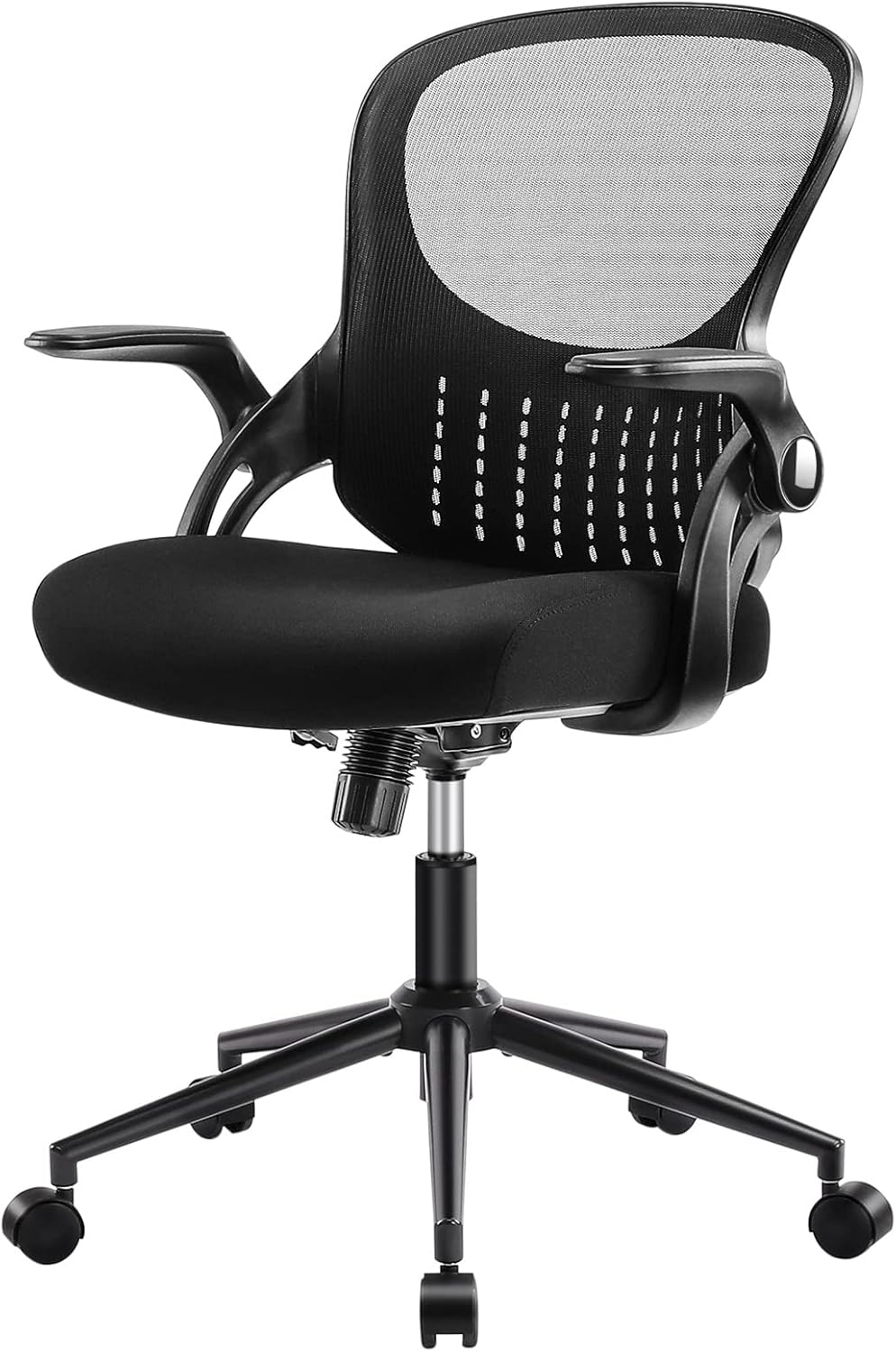 ErgoFlex Black Mesh Adjustable Office Chair with Lumbar Support
