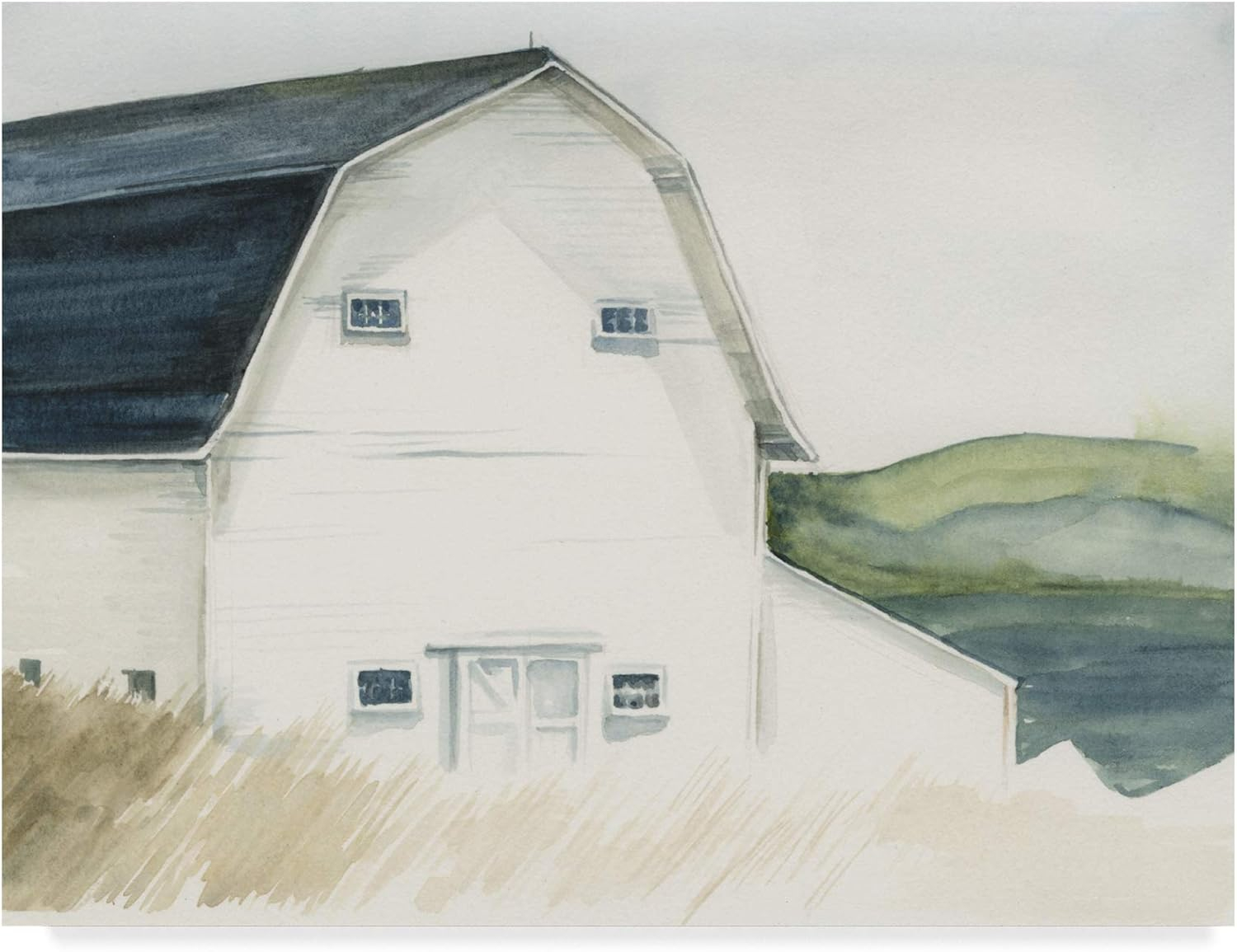 Trademark Fine Art 'Watercolor Barn IV' Canvas Art by Jennifer Paxton Parker