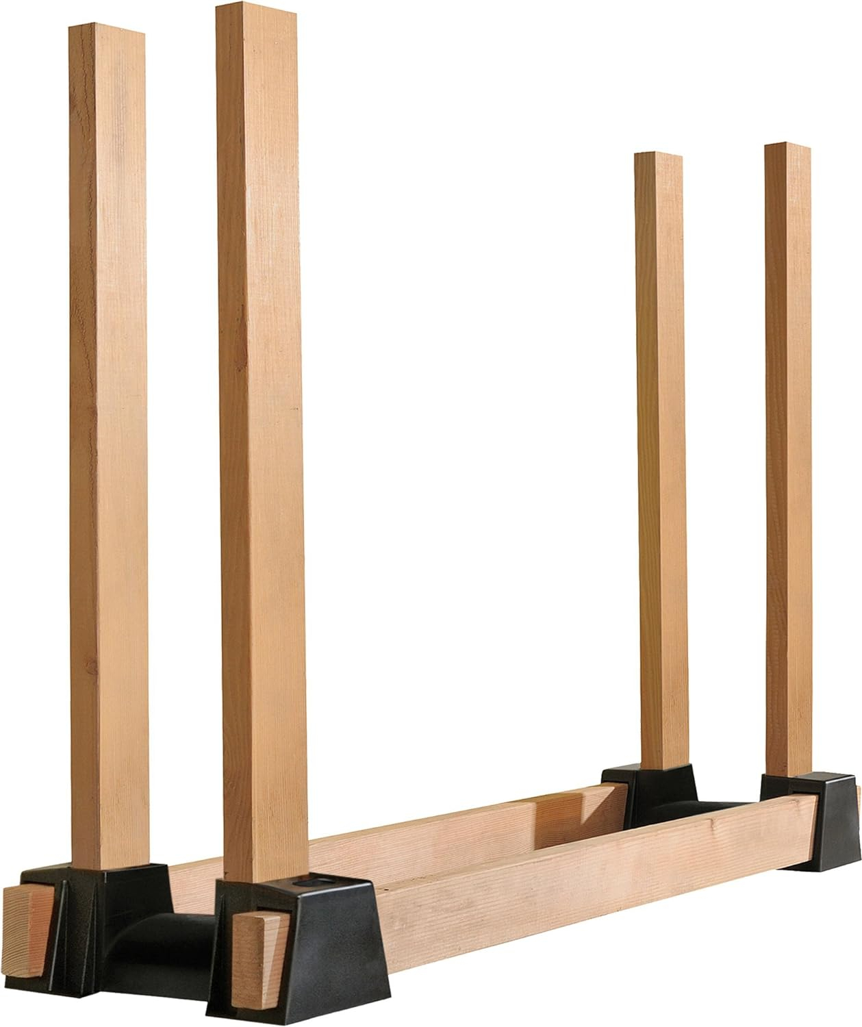 Shelterlogic Lumberrack Firewood Rack Adjustable Plastic Bracket Kit In Black