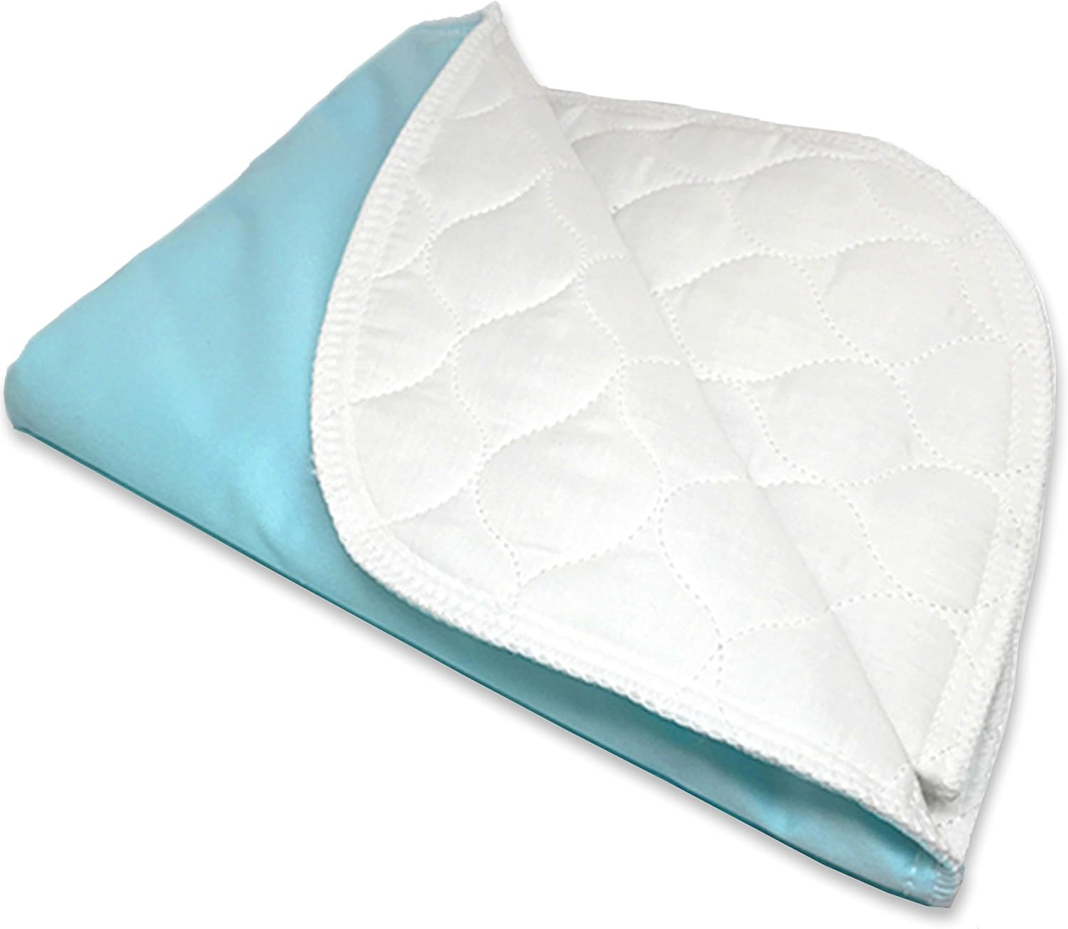 RMS Reusable & Washable Absorbent Waterproof Bed Pad Incontinence Protection, Blue, 24" x 36"