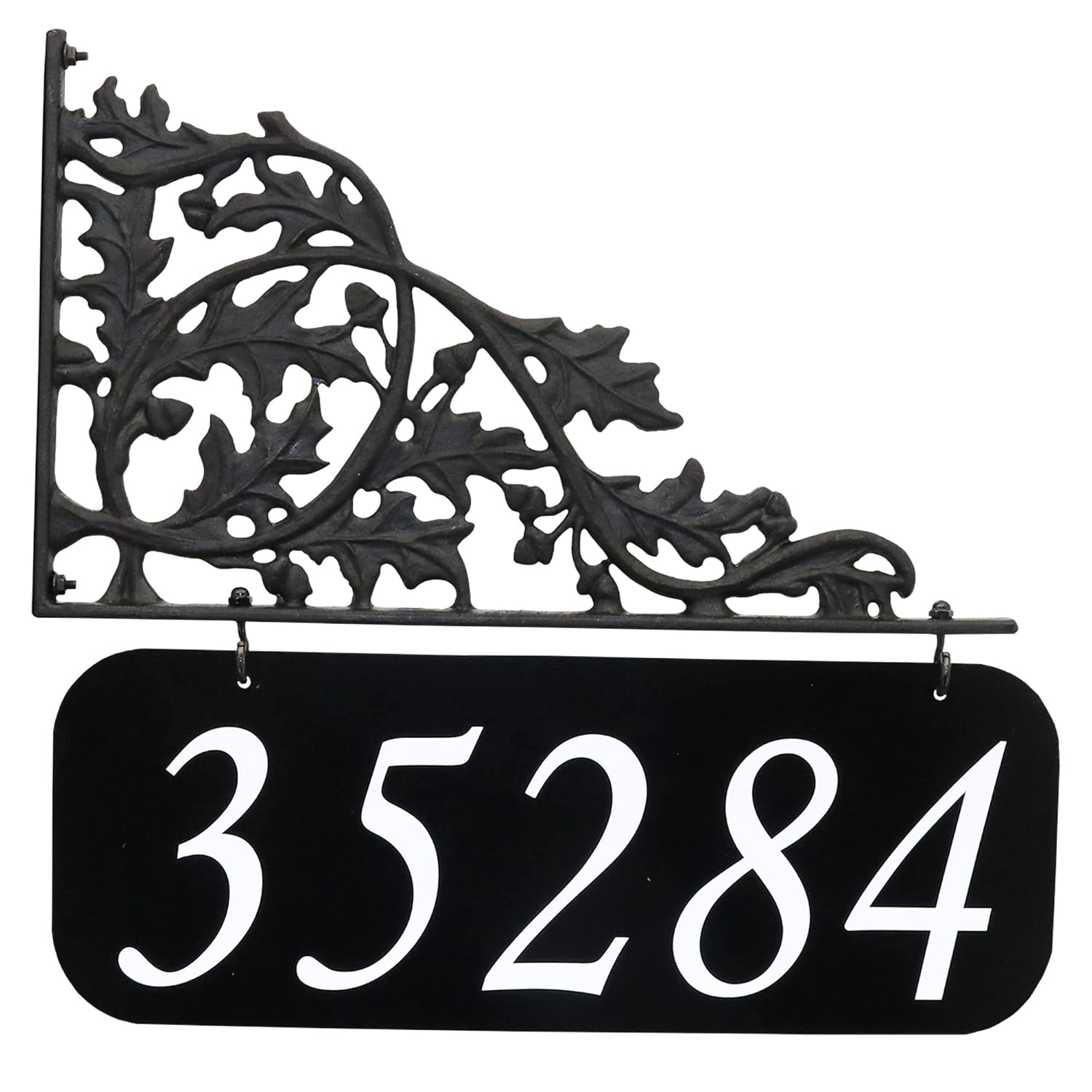Address America  Oak Lamppost Sign - 6" x 16" Plaque