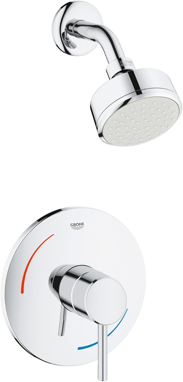 Starlight Chrome Wall Mounted Rain Shower System