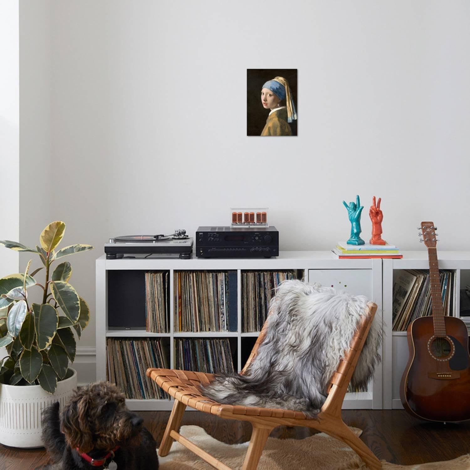 ART.COM Wall Art Print Girl with a Pearl Earring by Johannes Vermeer, 12" x 16"