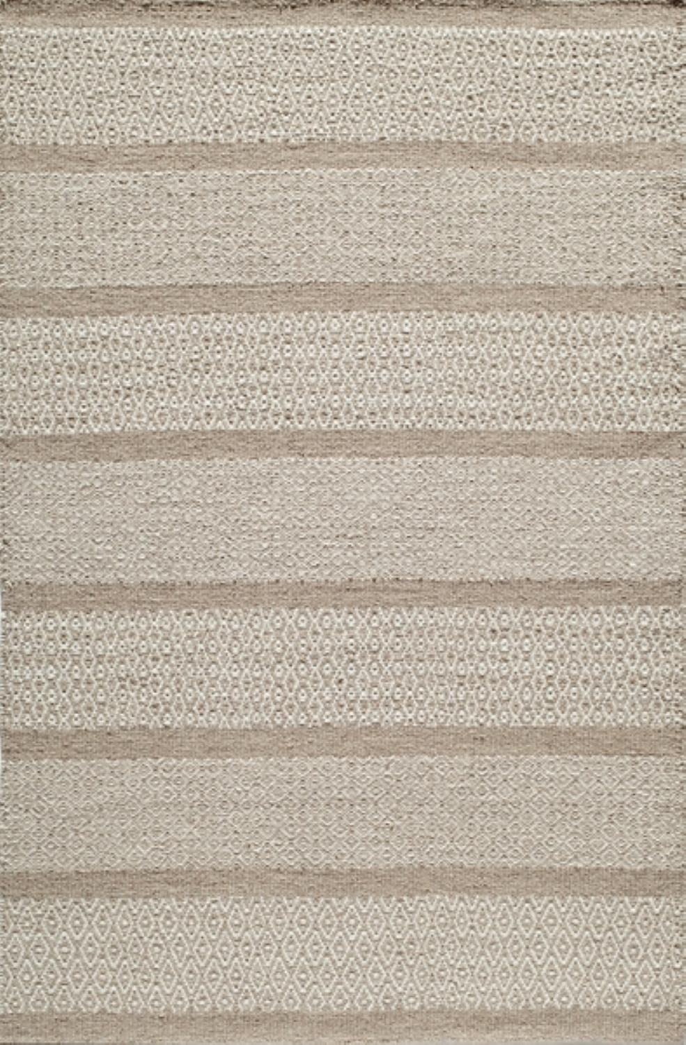 Momeni Rugs Mesa Collection, 100% Wool Hand Woven Flatweave Transitional Area Rug, 5' x 8', Beige