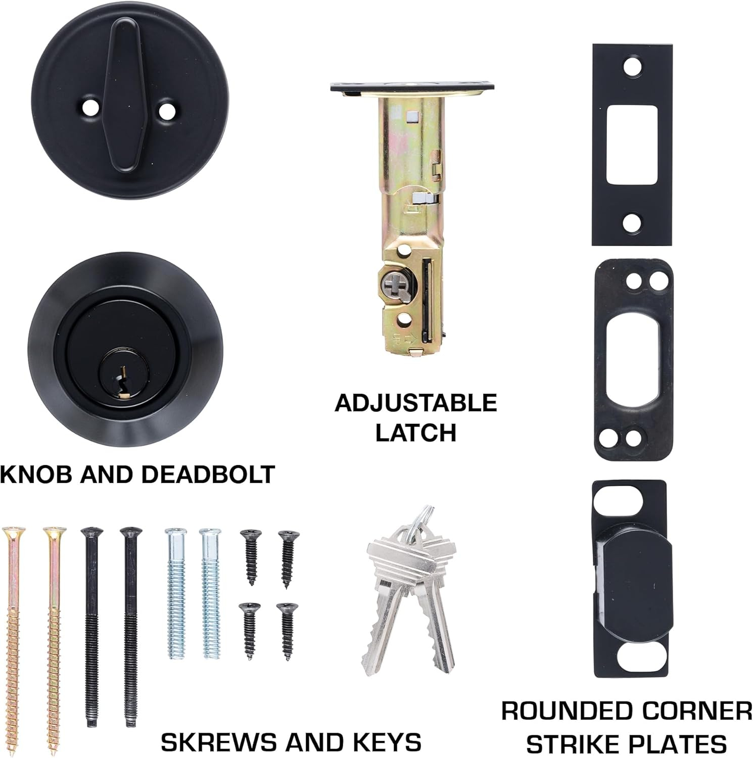 BRINKS Commercial - Single Cylinder Deadbolt Lock, Matte Black Finish - Meets ANSI Grade 1 Standards and has 3-Hour UL Fire Rating