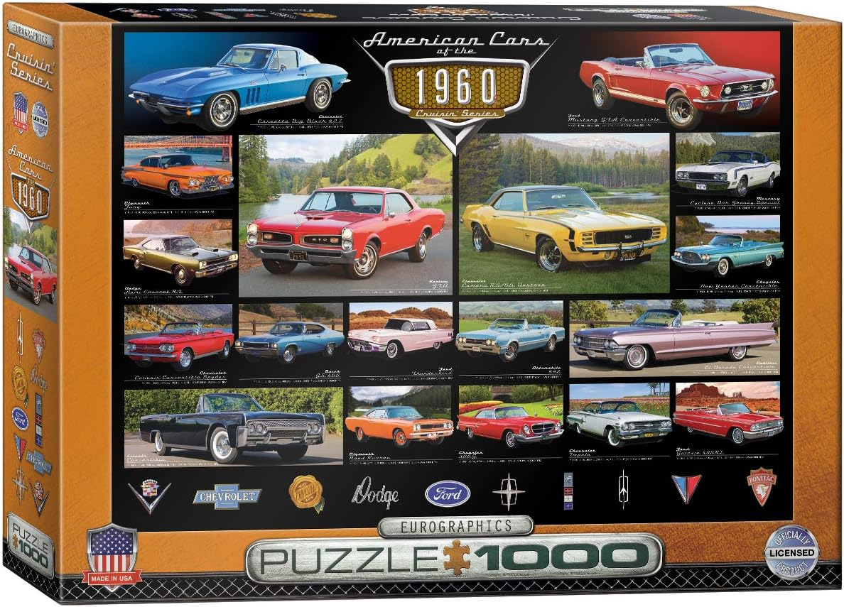 American Cars of the 1960s 1000-Piece Puzzle