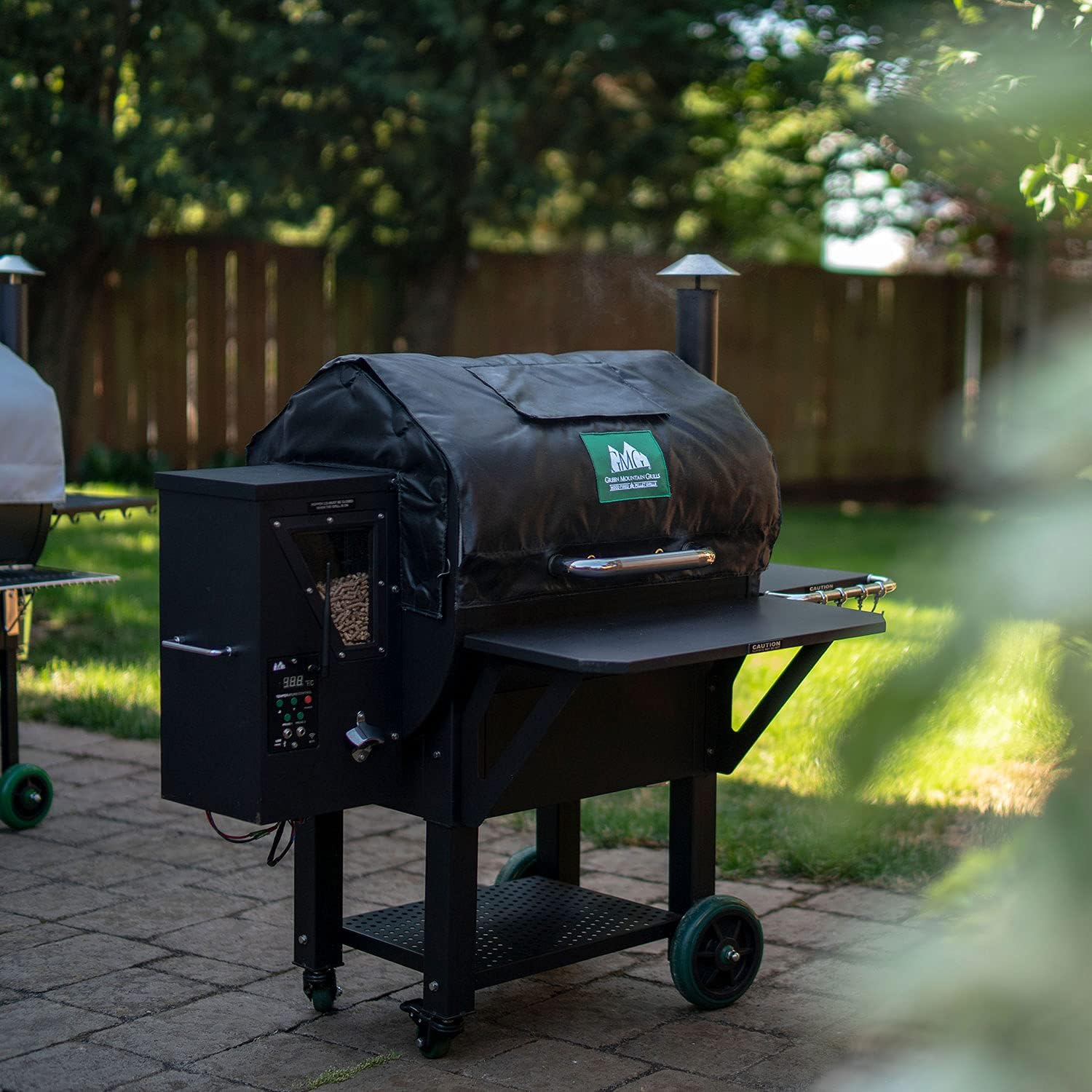 Black Insulated Thermal Blanket for Large Pellet Grills