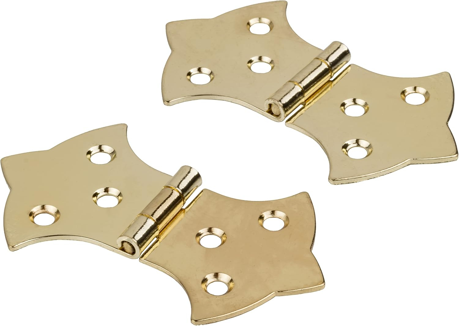 Brass Butterfly Hinge | Pack of 2 | Cabinet, Cupboard Door, Trunk, Box | Vintage Furniture Hardware | BH10-SB (1)