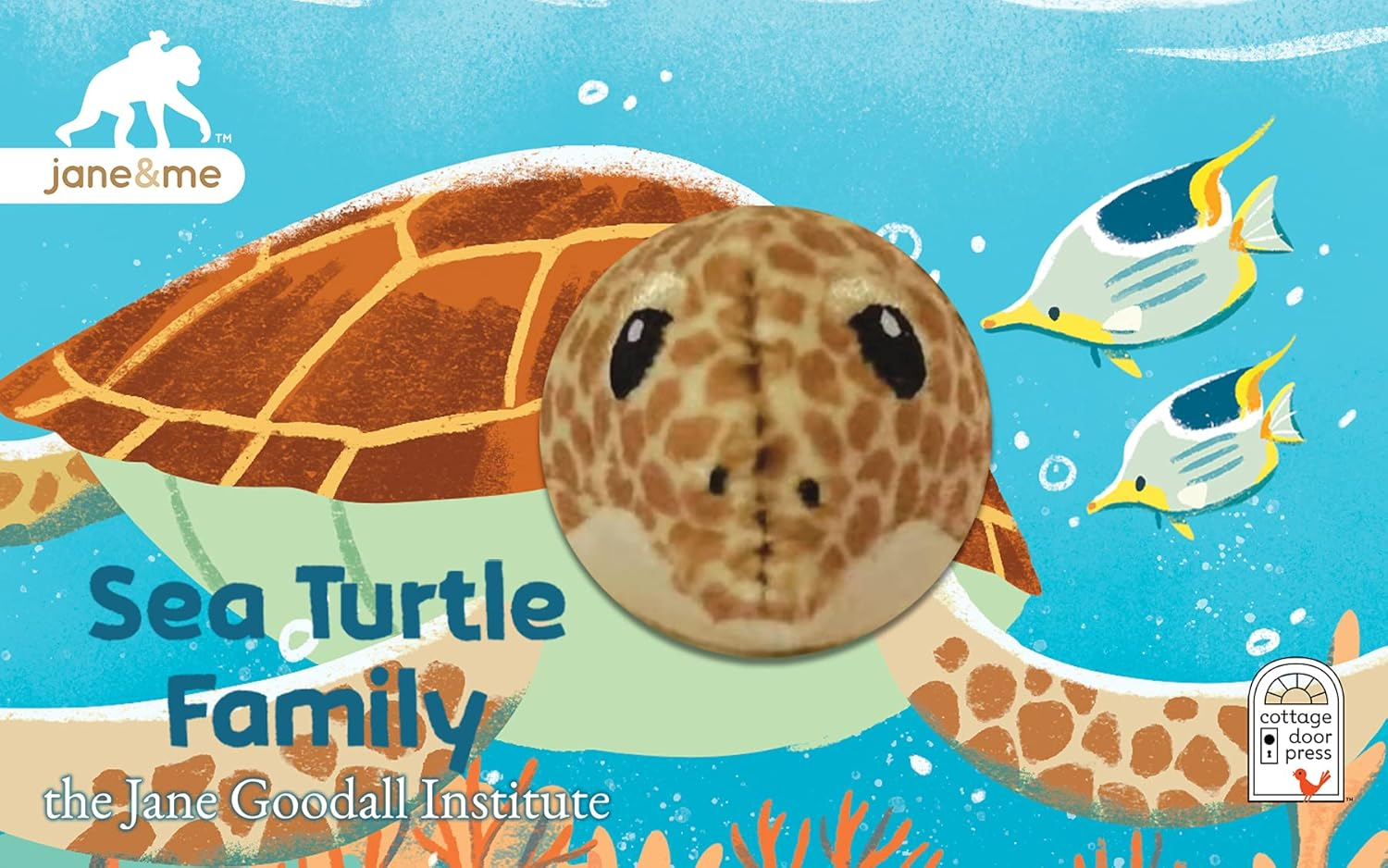 Jane & Me Sea Turtle Family (the Jane Goodall Institute) - by  Jaye Garnett (Board Book)