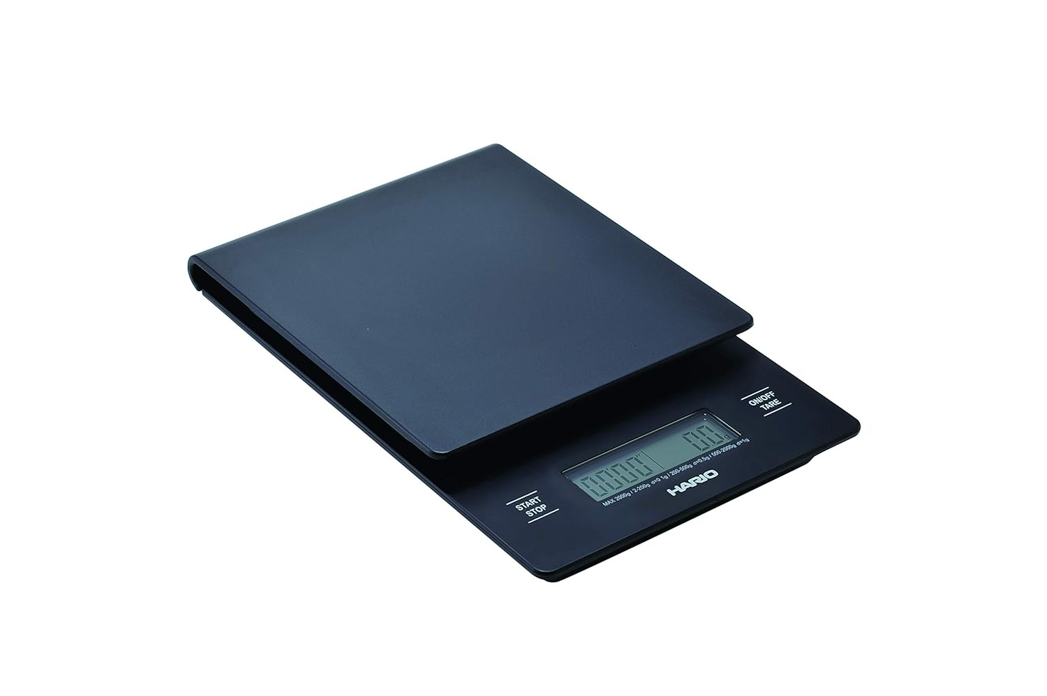 Black Digital Coffee Scale with Timer and 0.1g Accuracy