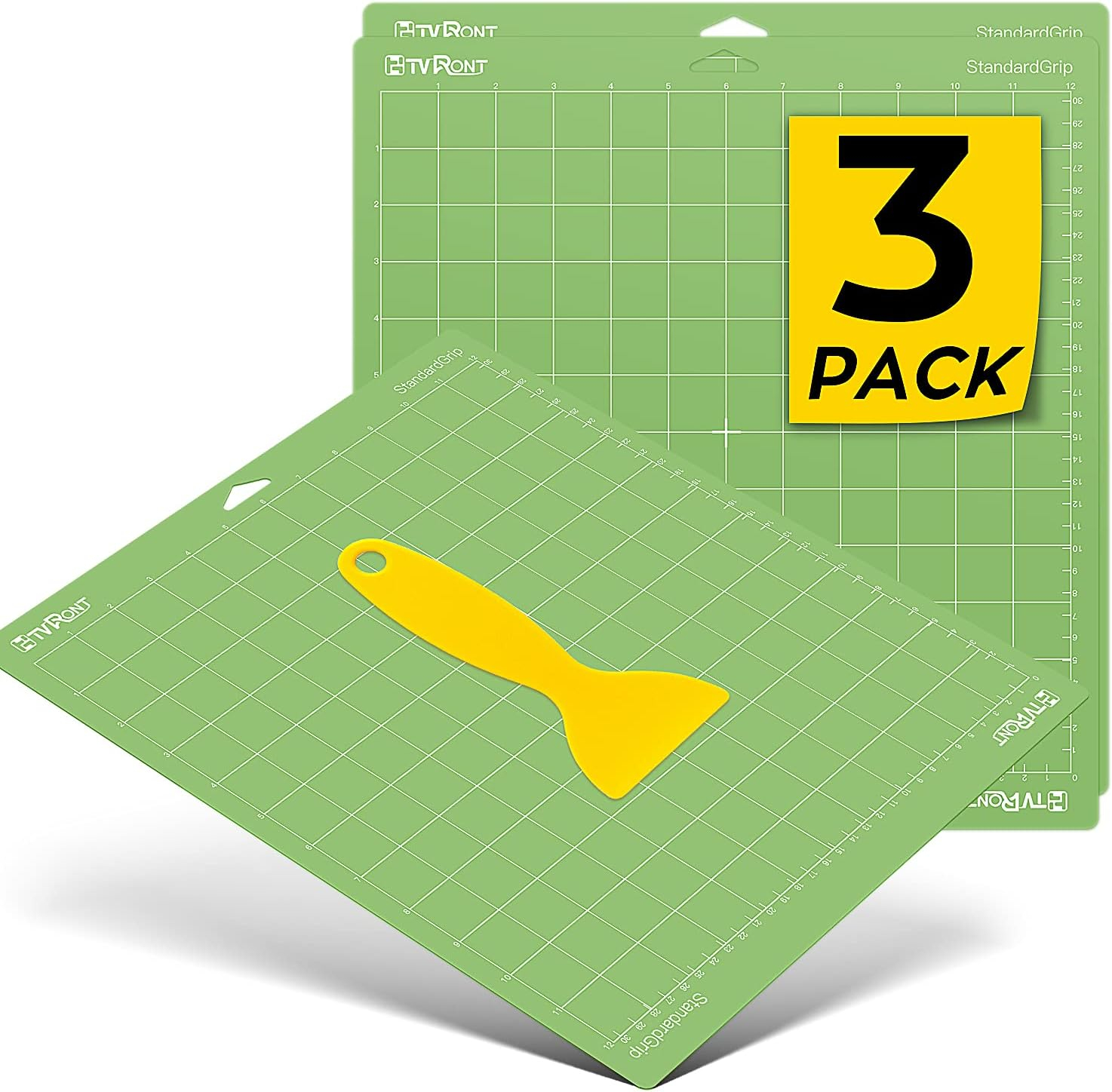 HTVRONT 3 Pack 12" x 12" Standard Grip Cutting Mat for HTVRONT Explore Air 2/Air/One/Maker