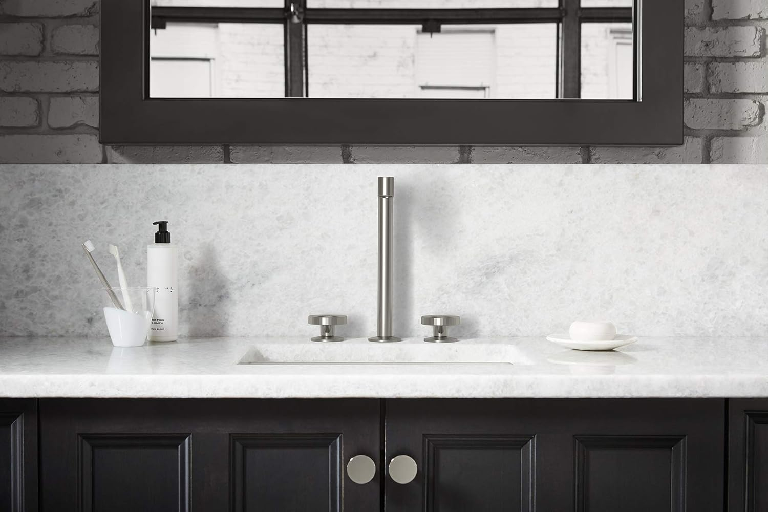 Vibrant Brushed Nickel Modern Cabinet Knob