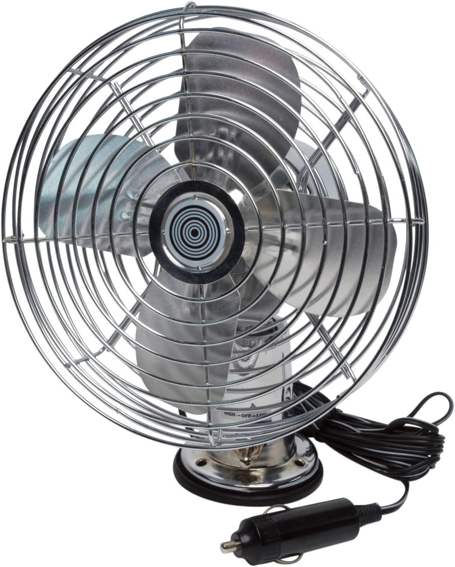 Roadpro RP-1179 Car Fan, Heavy Duty, 12V