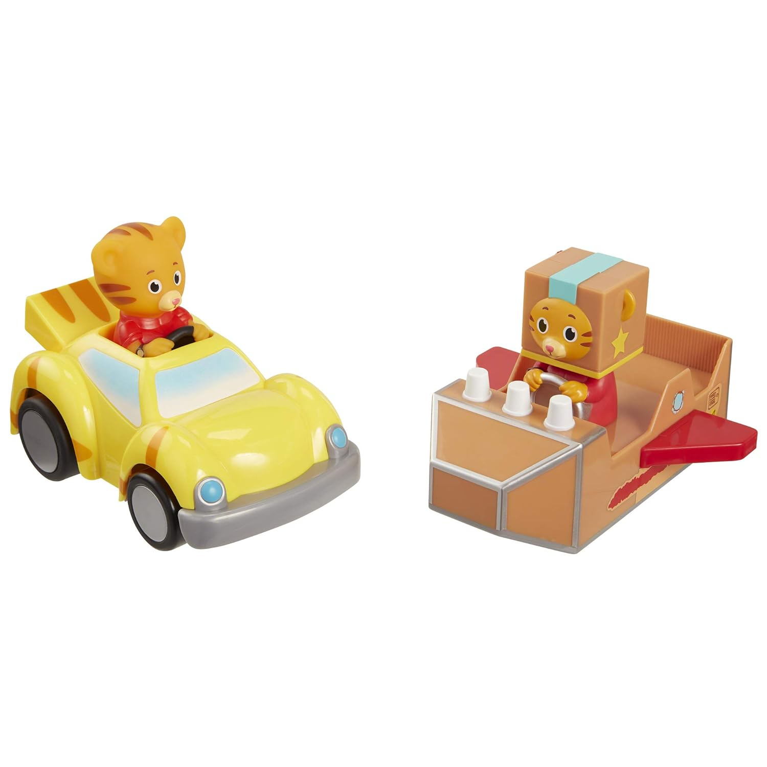 Daniel Tiger's Neighborhood Tigertastic Car & Rocket Vehicle Playset