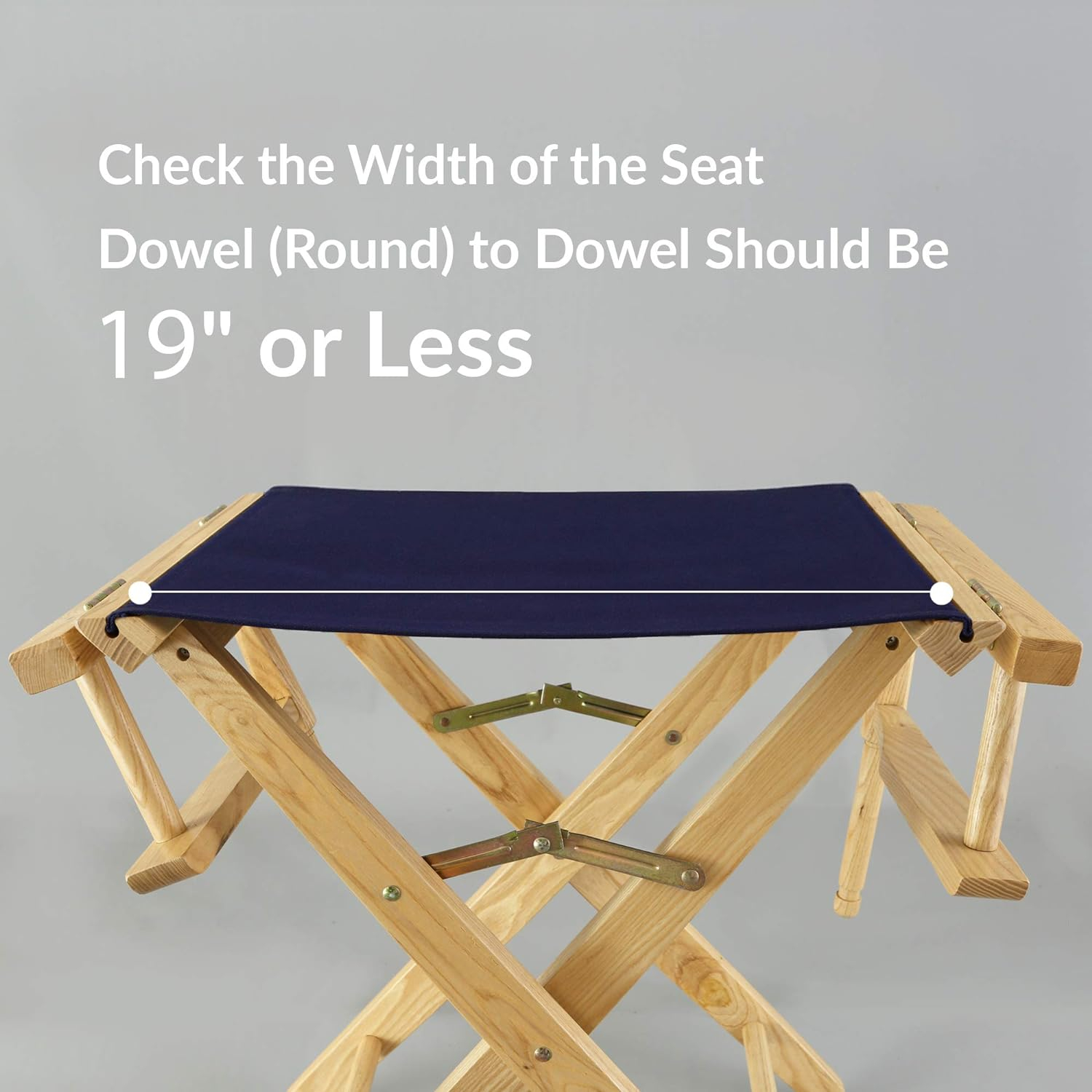 Casual Home Director Chair Canvas, 18.5"W x 16"D, Royal Blue,021-13