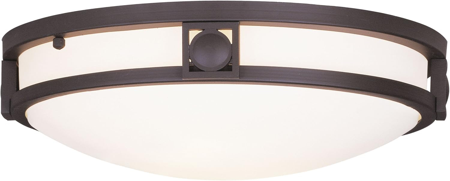 Livex Lighting Titania 2 - Light Flush Mount in  Bronze