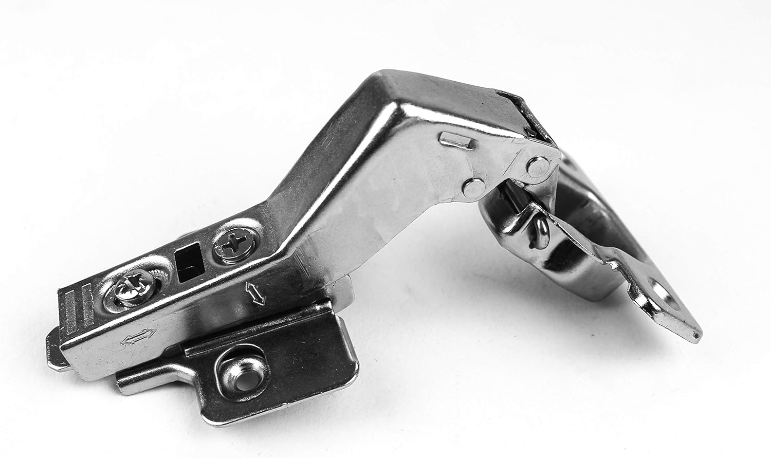 Berta 2-Pack Frameless Soft-Close Cabinet Hinges, 3D Adjustable Clip-On with Mounting Screws for 45° Corner Applications – Durable & Easy to Install