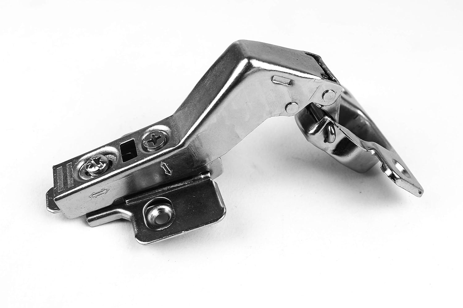 Berta 2-Pack Frameless Soft-Close Cabinet Hinges, 3D Adjustable Clip-On with Mounting Screws for 45° Corner Applications – Durable & Easy to Install