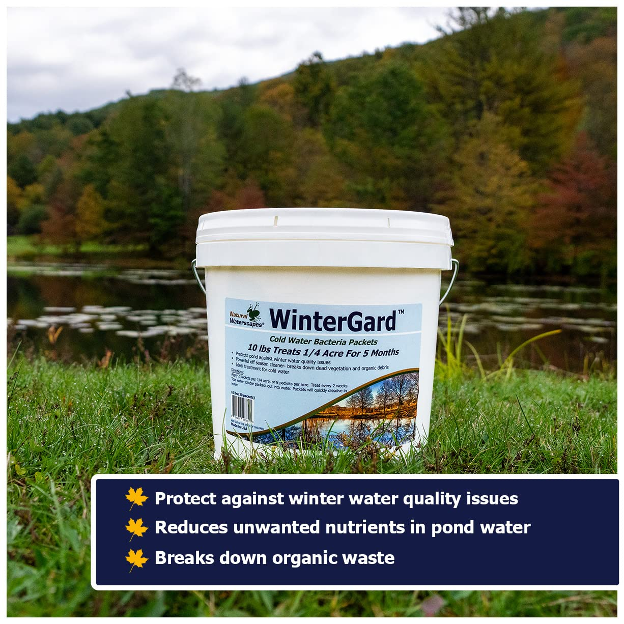 Natural Waterscapes WinterGard Cold Water Bacteria 10 lb Winter Pond Treatment