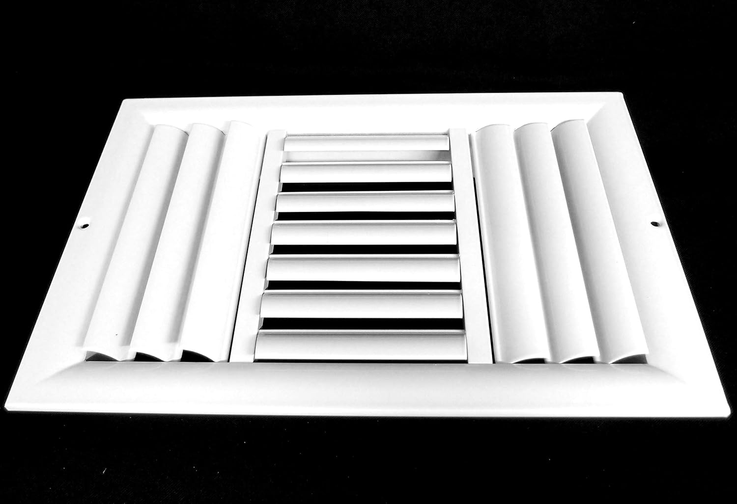 10" x 6" - 3-Way Air Vent - Adjustable Aluminum Curved Blades - Maximum Air Flow - HVAC Grille