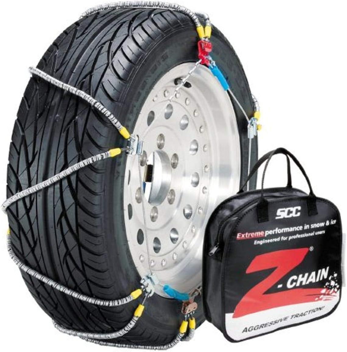 Security Chain Z547 Z Chain Passenger Car Truck Snow Traction Tire Chain, Pair