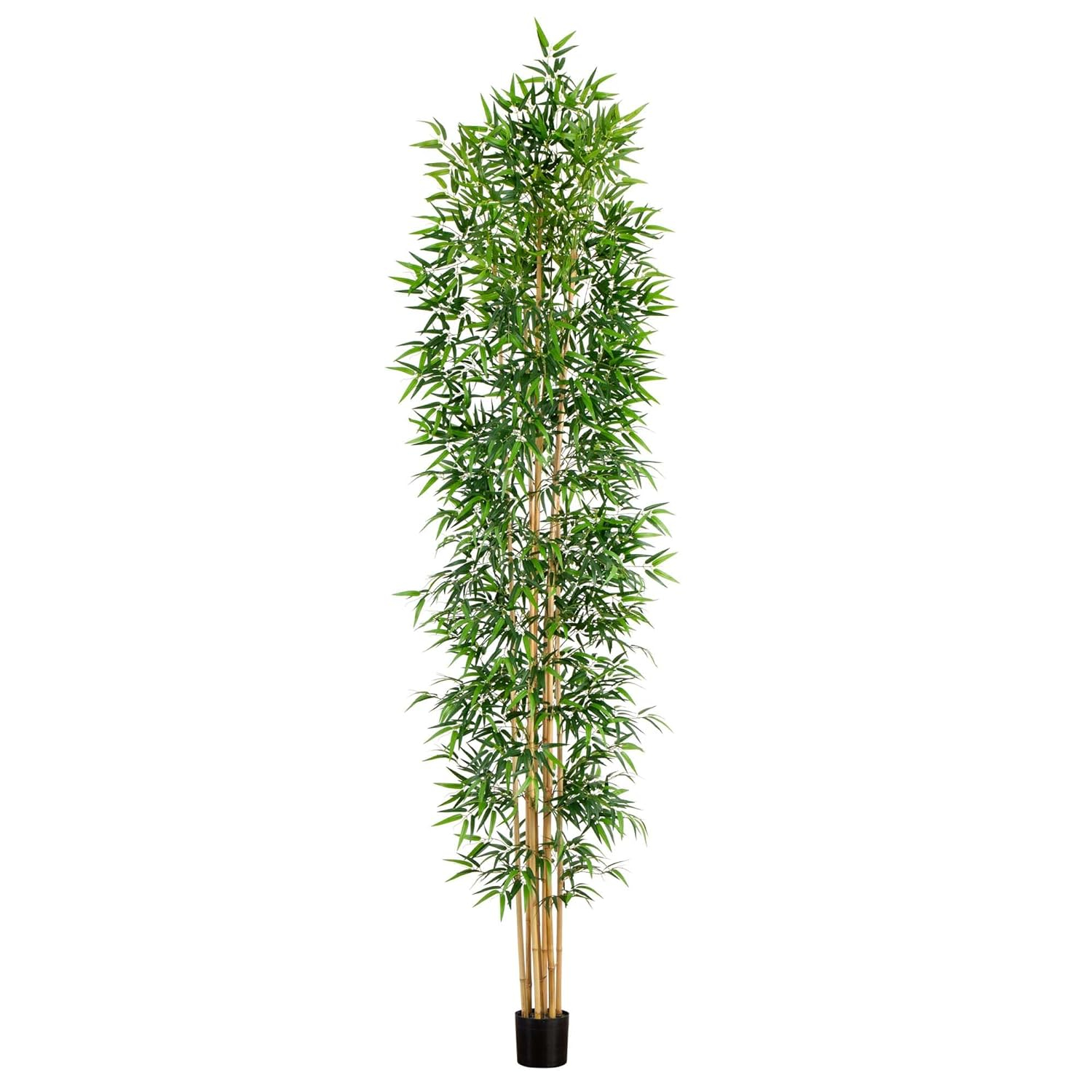 Nearly Natural 12ft. Artificial Bamboo Tree with Real Bamboo Trunks