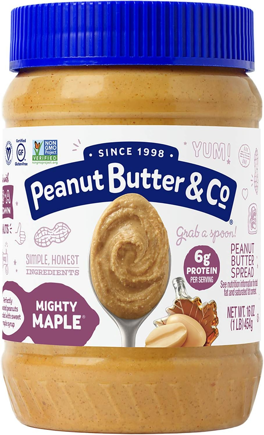 Peanut Butter & Co. Peanut Butter Spread, Mighty Maple, 16 oz (454 g)