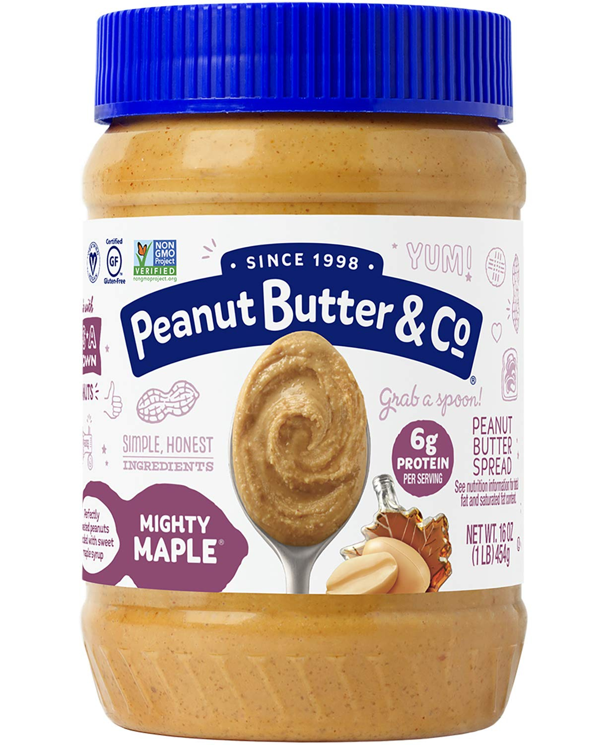 Peanut Butter & Co. Peanut Butter Spread, Mighty Maple, 16 oz (454 g)