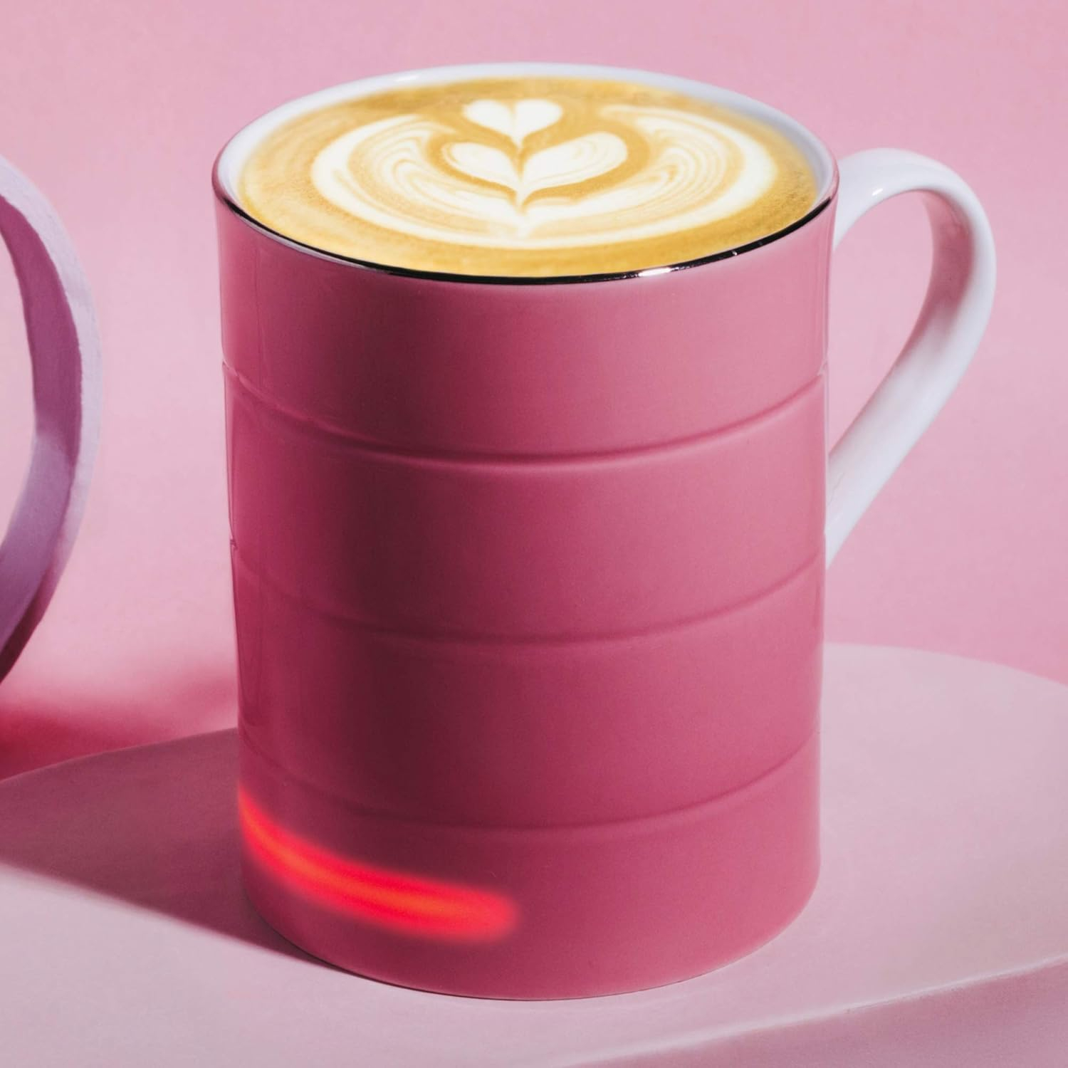 Glowstone Smart Mug –Fine Bone China, 325 ml Dishwasher Safe, Self-Heating, wirelessly rechargeable, Hot Fully automatic Heated Ceramic Coffee and Tea cup, 1 hour battery
