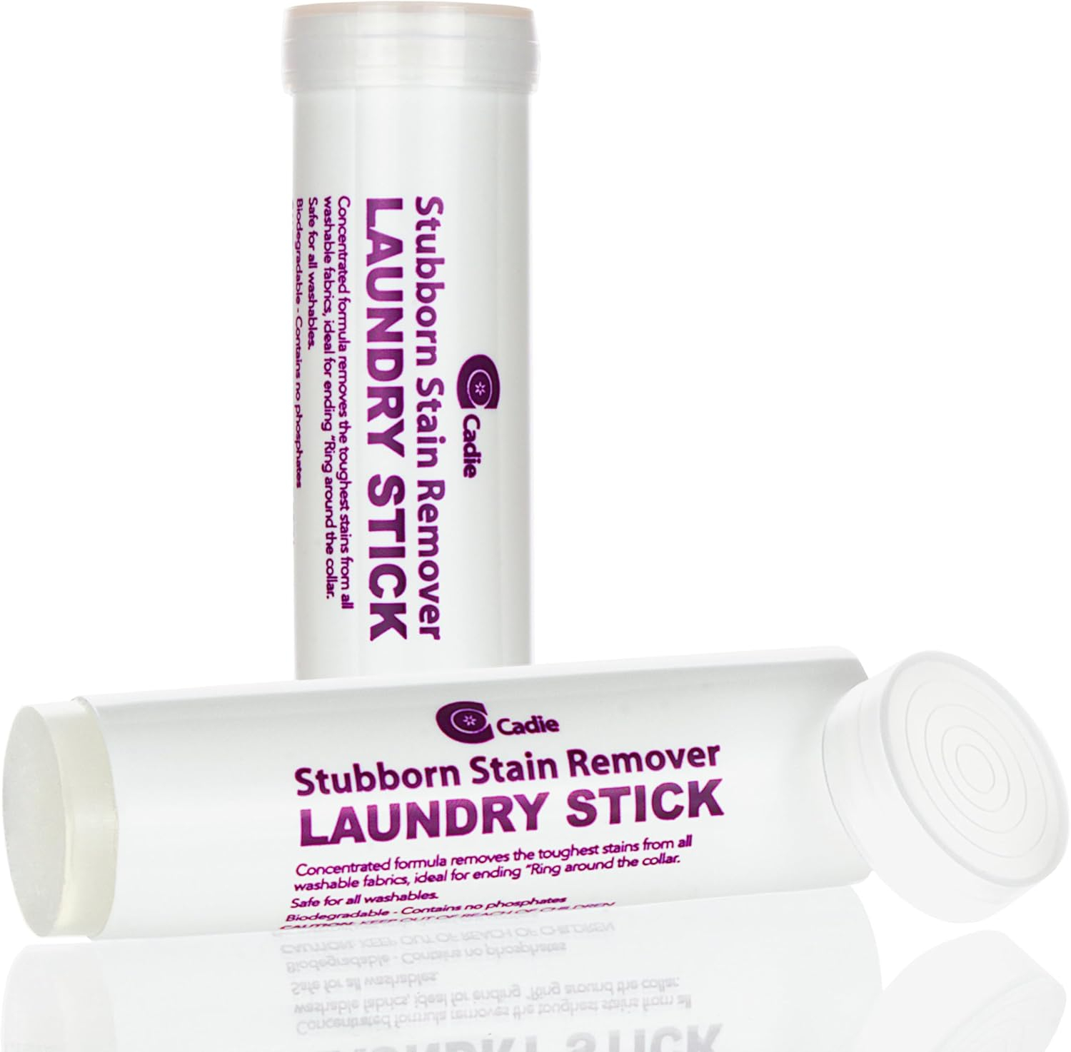 Compact White Laundry Stain Remover Stick for Fabrics