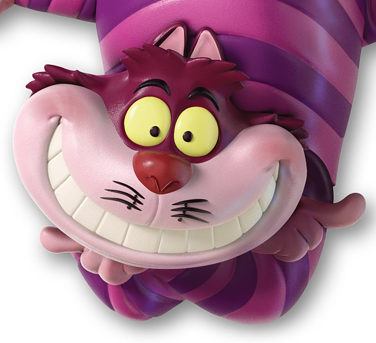 The Bradford Exchange Disney Alice in Wonderland Cheshire Cat Motion Wall Clock Glows in The Dark