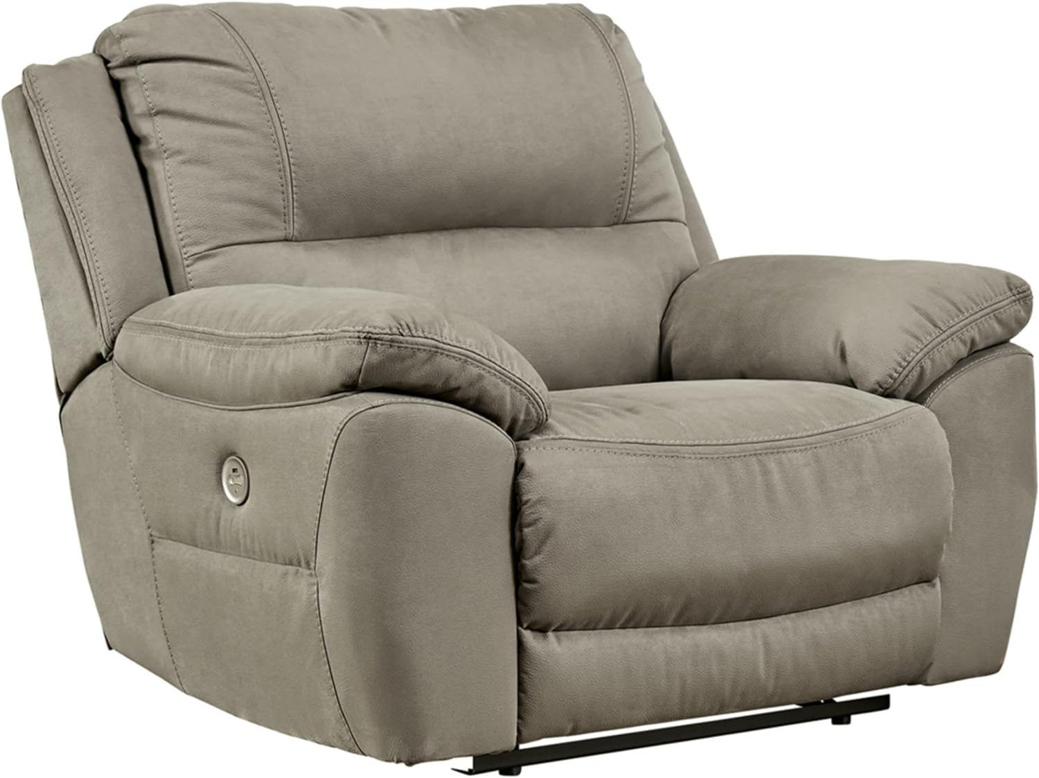 Ashley Furniture Next-Gen Gaucho Zero Wall Faux Leather Recliner in Brown