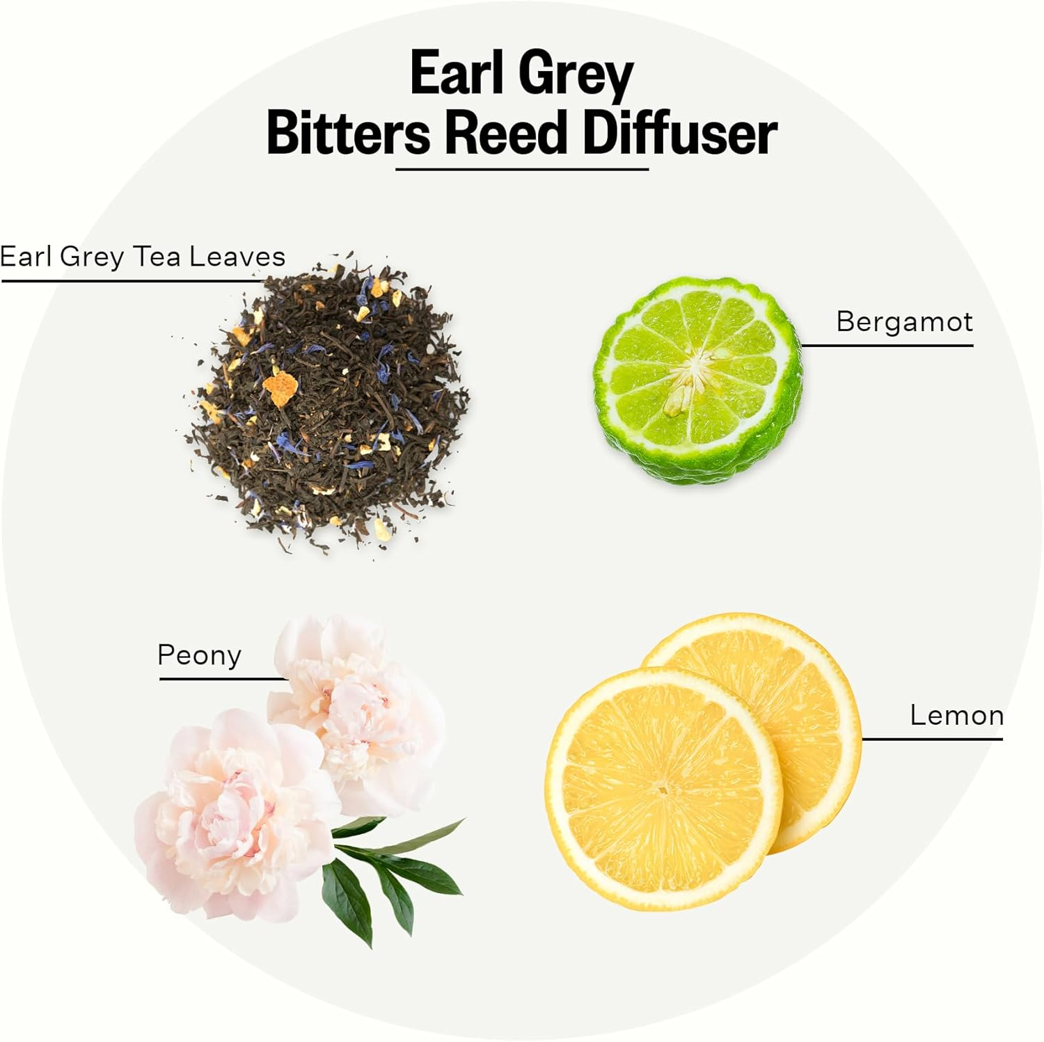 Apotheke Earl Grey Bitters White Floral and Bamboo Reed Diffuser