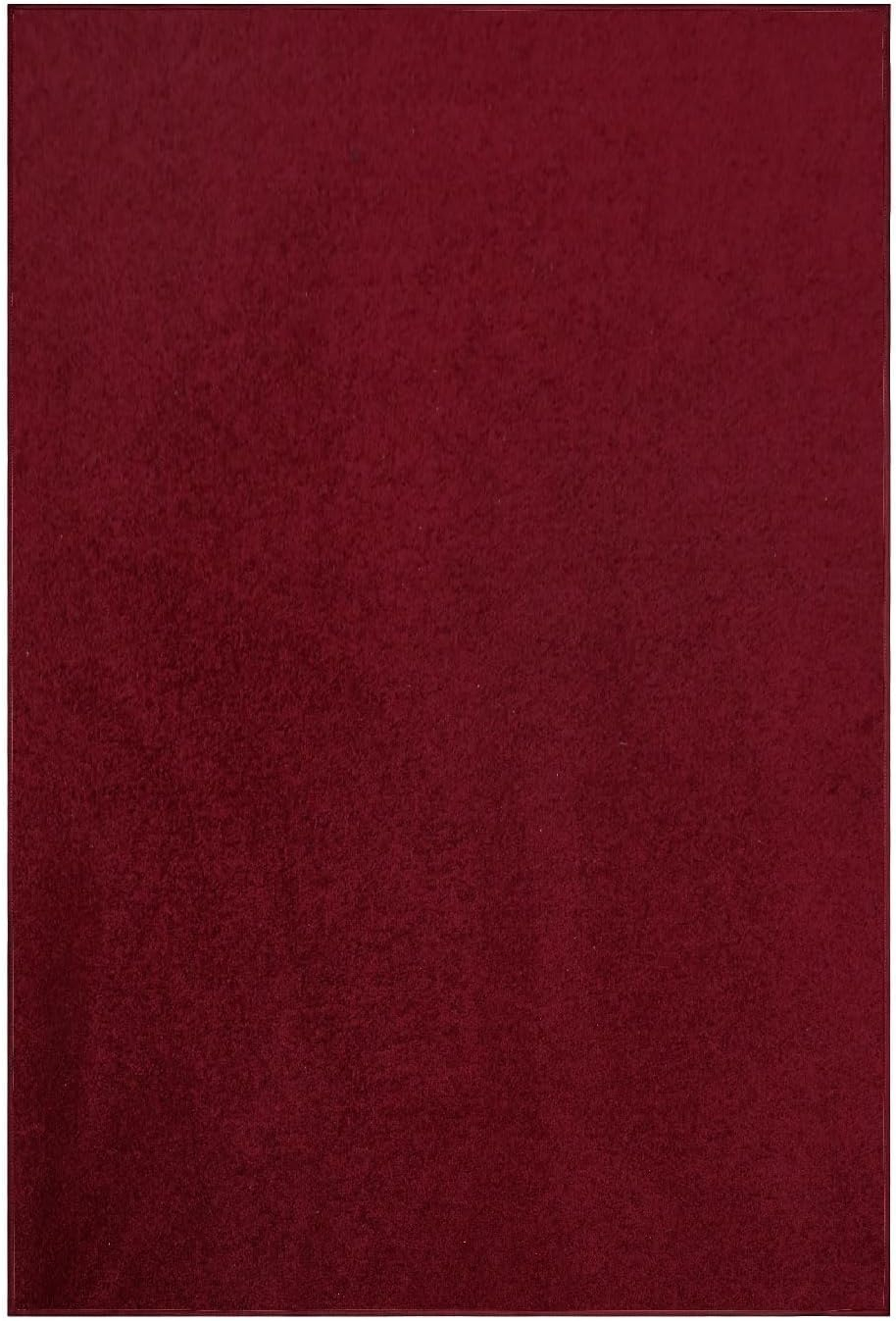 Saturn Collection Solid Color Area Rugs Burgundy - 2' x 4' Rectangle, Indoor, Stain Resistant, Perfect for Living Room, Bedroom, Dining Room, Entryway, Doorway, Pet & Kids Friendly Rug, Wedding