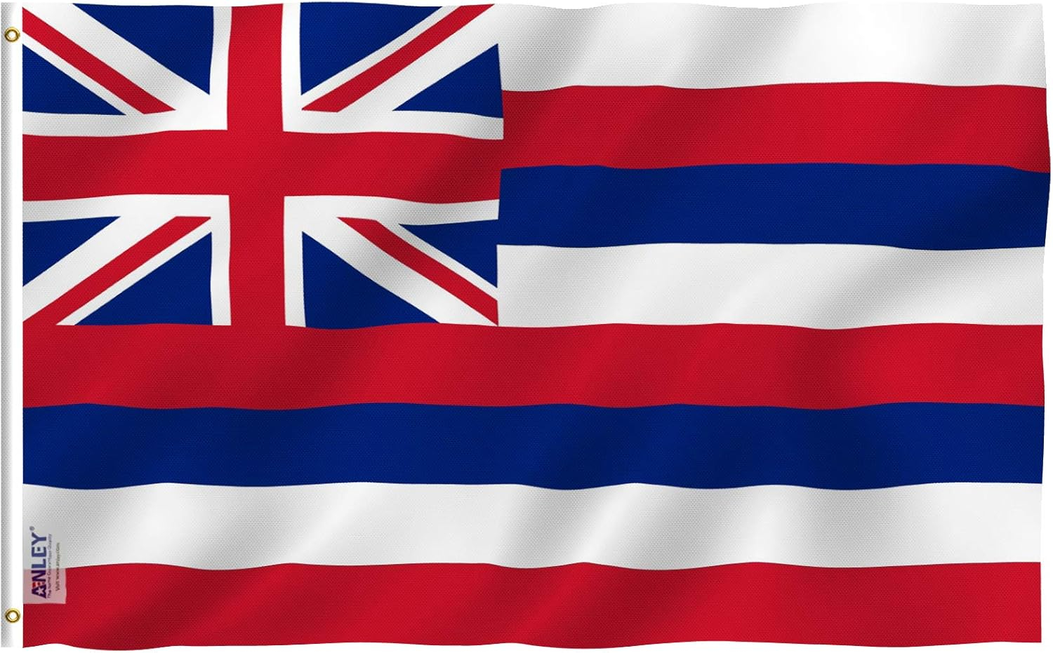 Anley Fly Breeze 3x5 Foot Hawaii State Flag - Hawaiian HI Flags Polyester with Brass Grommets