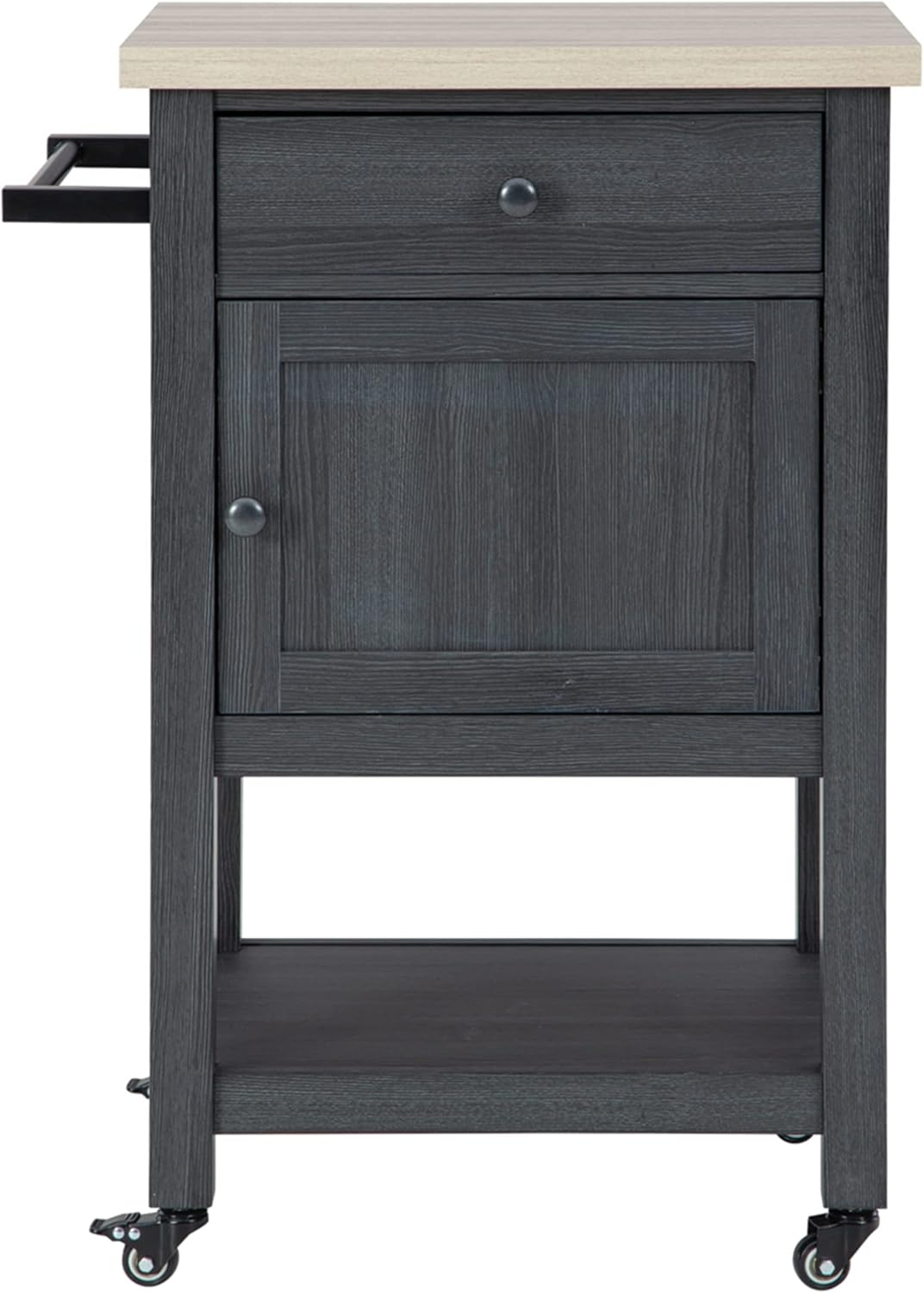 Signature Design by Ashley Casual Boderidge Bar Cart, Antique White