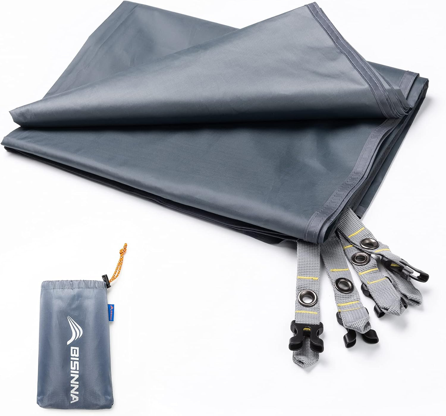 BISINNA Waterproof Camping Tarp Mutifunctional Tent Footprint, Groundsheet Picnic and Beach Mat with Carrying Storage Bag for Picnic, Hiking,Backpacking,Hammock