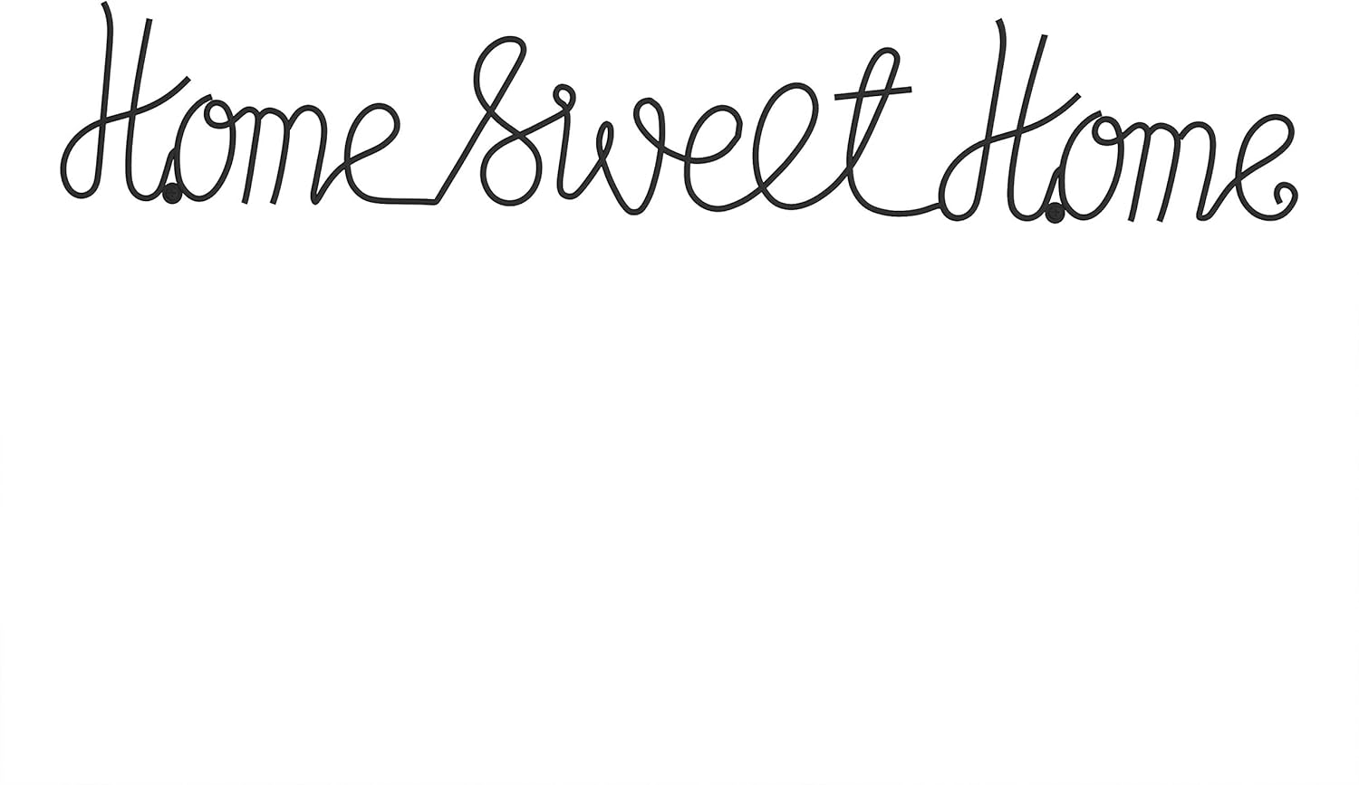 Metal Cut-out- Home Sweet Home Cursive Cut-out Sign-3D Word Art Accent Decor-Perfect for Modern Rustic or Vintage Farmhouse Style by Lavish Home
