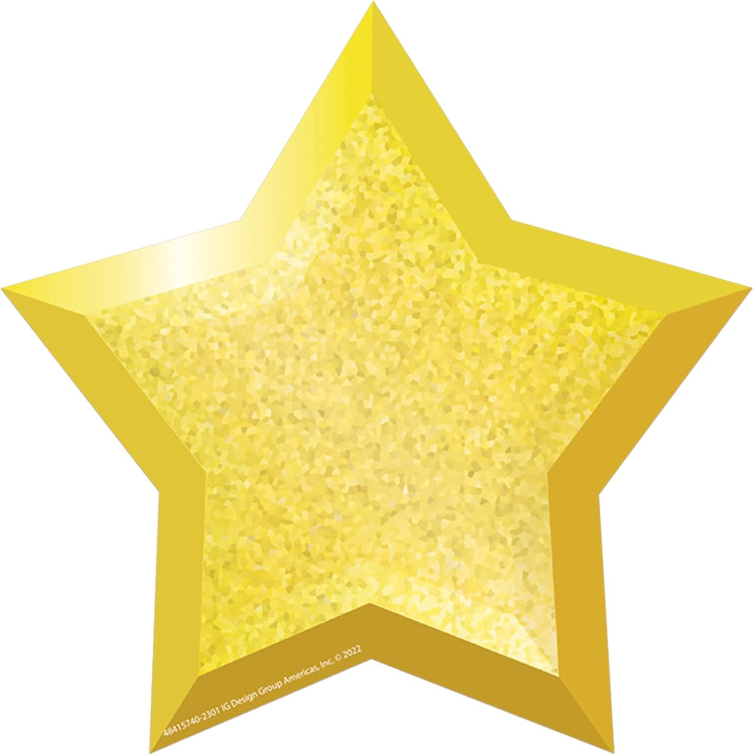 Eureka EU-841574 4.5 x 4.5 in. Stars Paper Cutouts