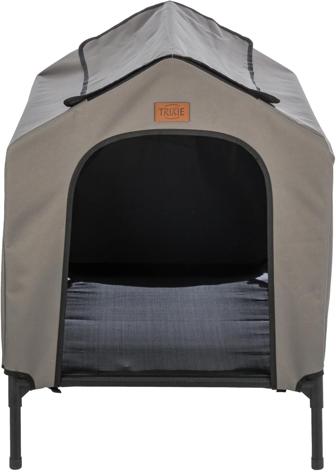TRIXIE 2-in-1 Elevated Portable Dog House or Dog Cot & Tent for Small-Medium Dogs